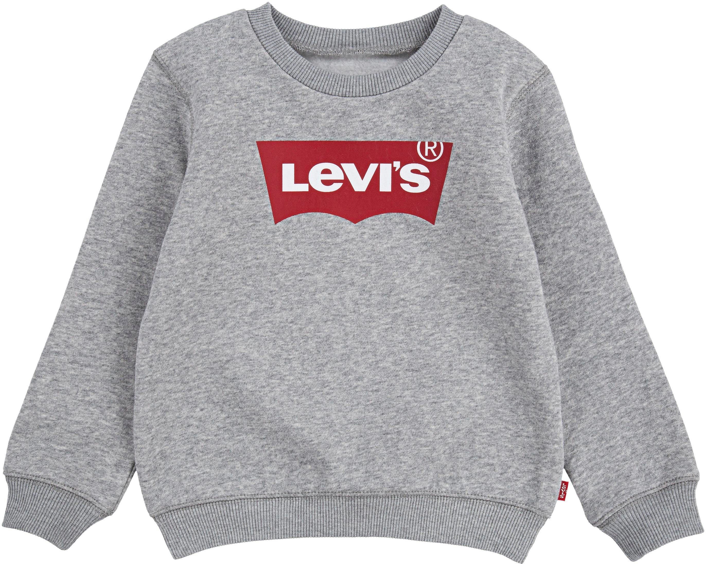 Levi's Kidswear Sweatshirt LVB LVB FRENCH TERRY BATWING jongens sweatshirts maat 6M (68) grijs