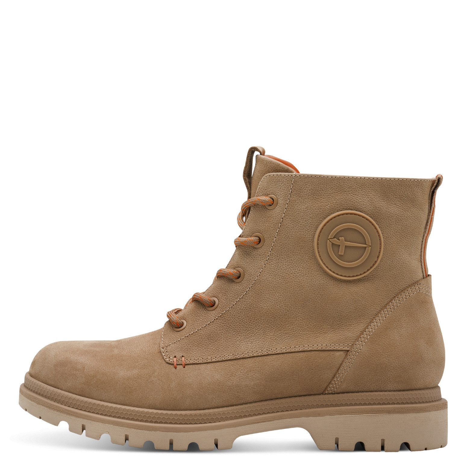 Tamaris Veterschoenen , blokhak, veterlaarsje met mooi logo-embleem