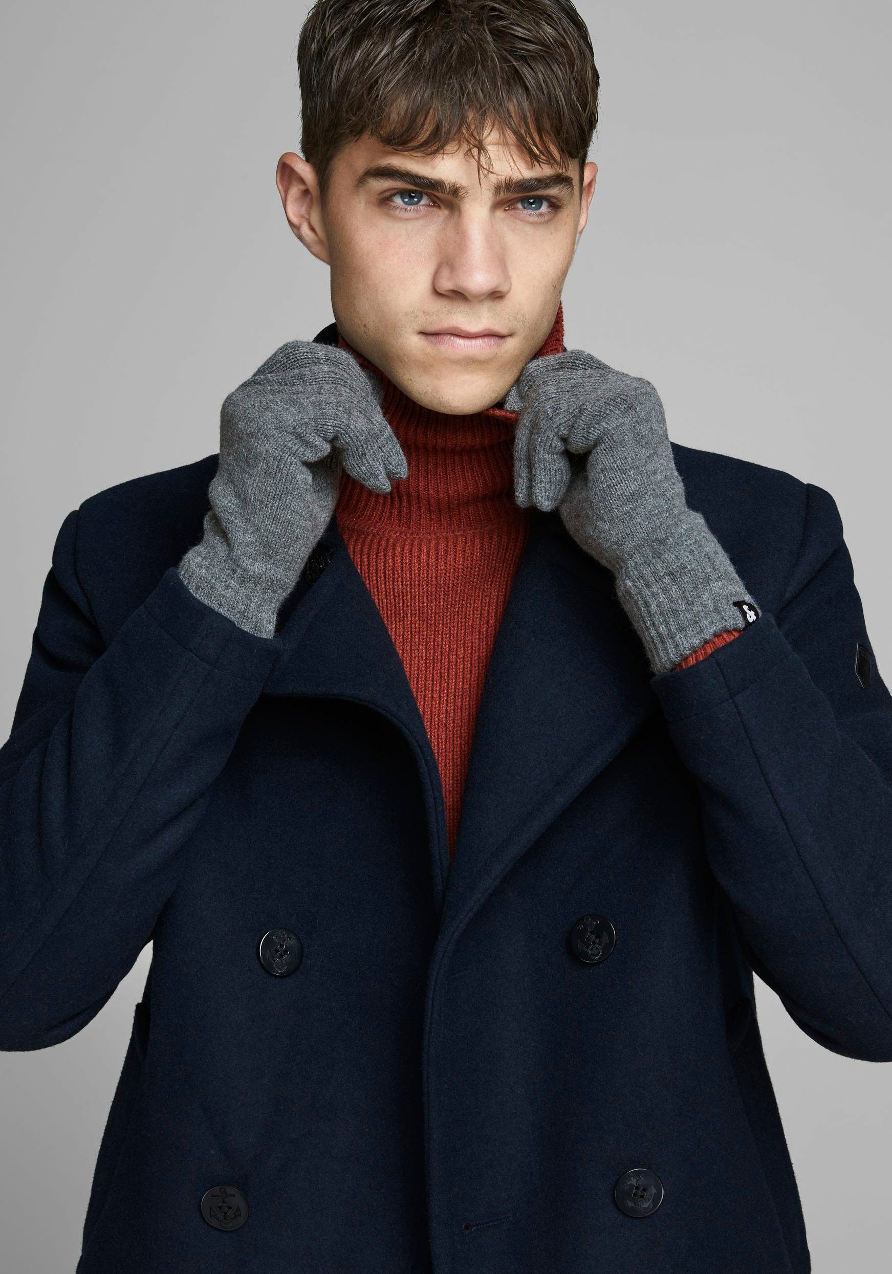 Jack & Jones Gebreide handschoenen Gloves JACBARRY GEHAKTE HANDSCHOENEN NOOS