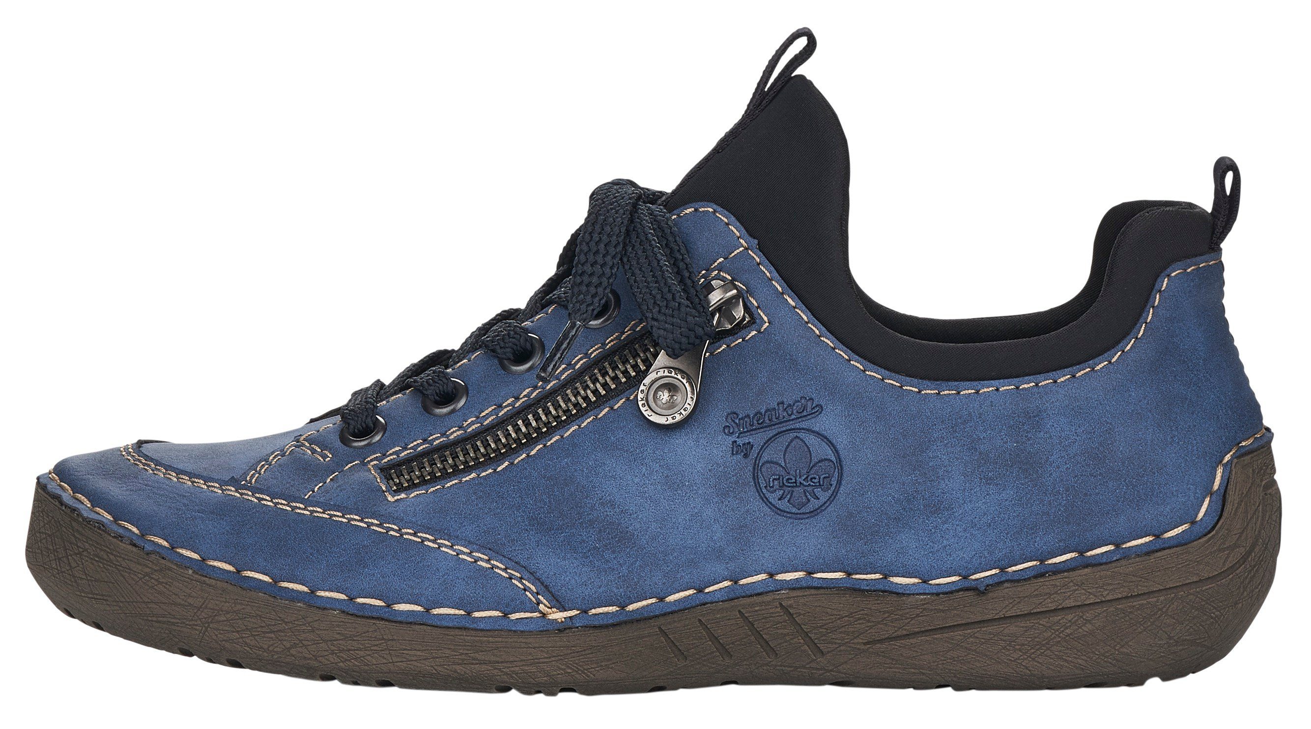 Rieker Slip-on sneakers , slipper, instapschoen, met elastische instap