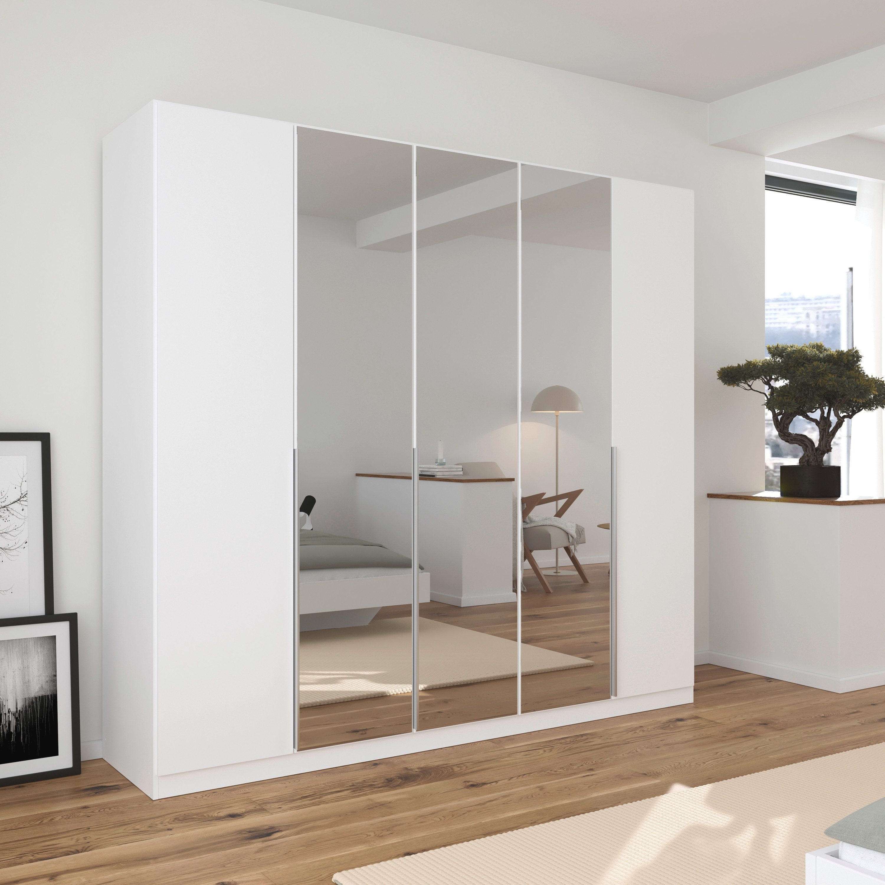 rauch Draaideurkast Kledingkast kast garderobe AGORDO met decor- of hoogglansfront doordachte binnenuitrusting, in 6 breedtes en 2 hoogtes made in germany