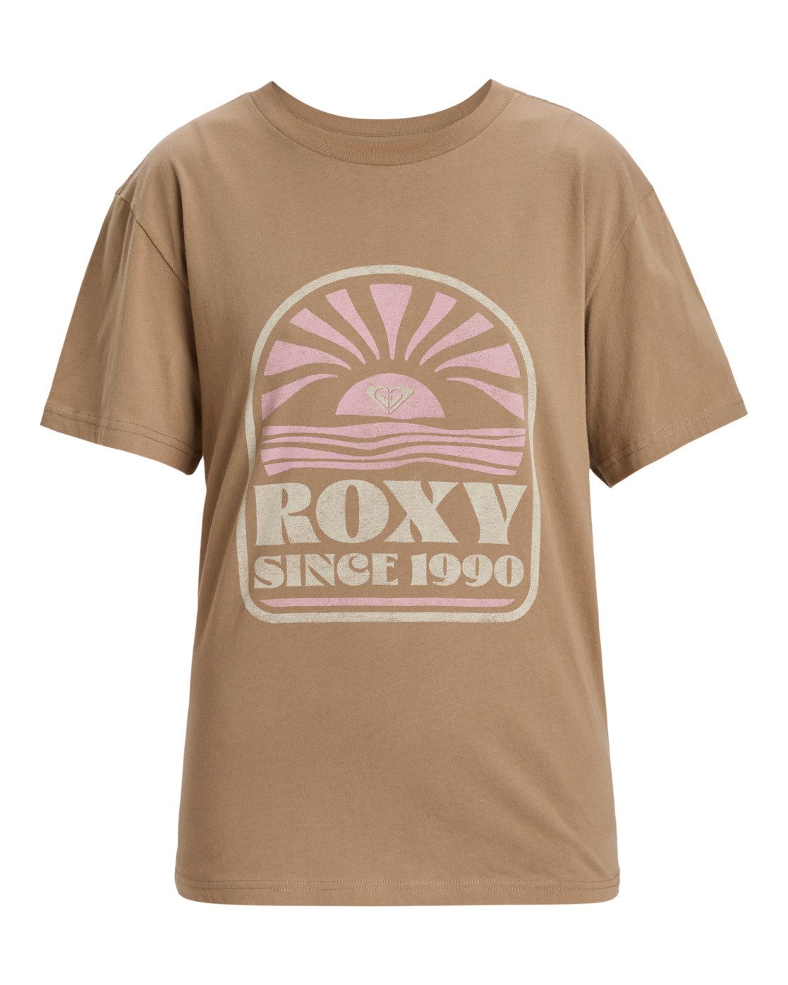Roxy Shirttop Hangloose Poster dames tops maat XS bruin
