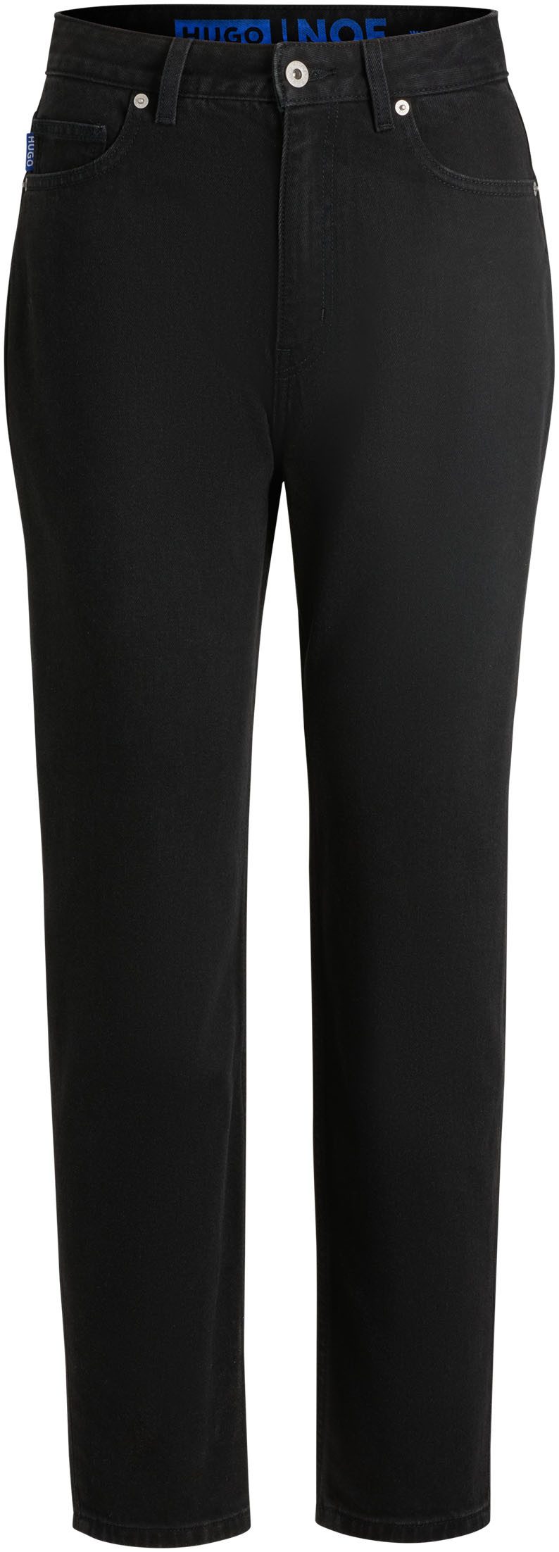 HUGO Blue Mom jeans Noe Straight fit jeans met hoge taille
