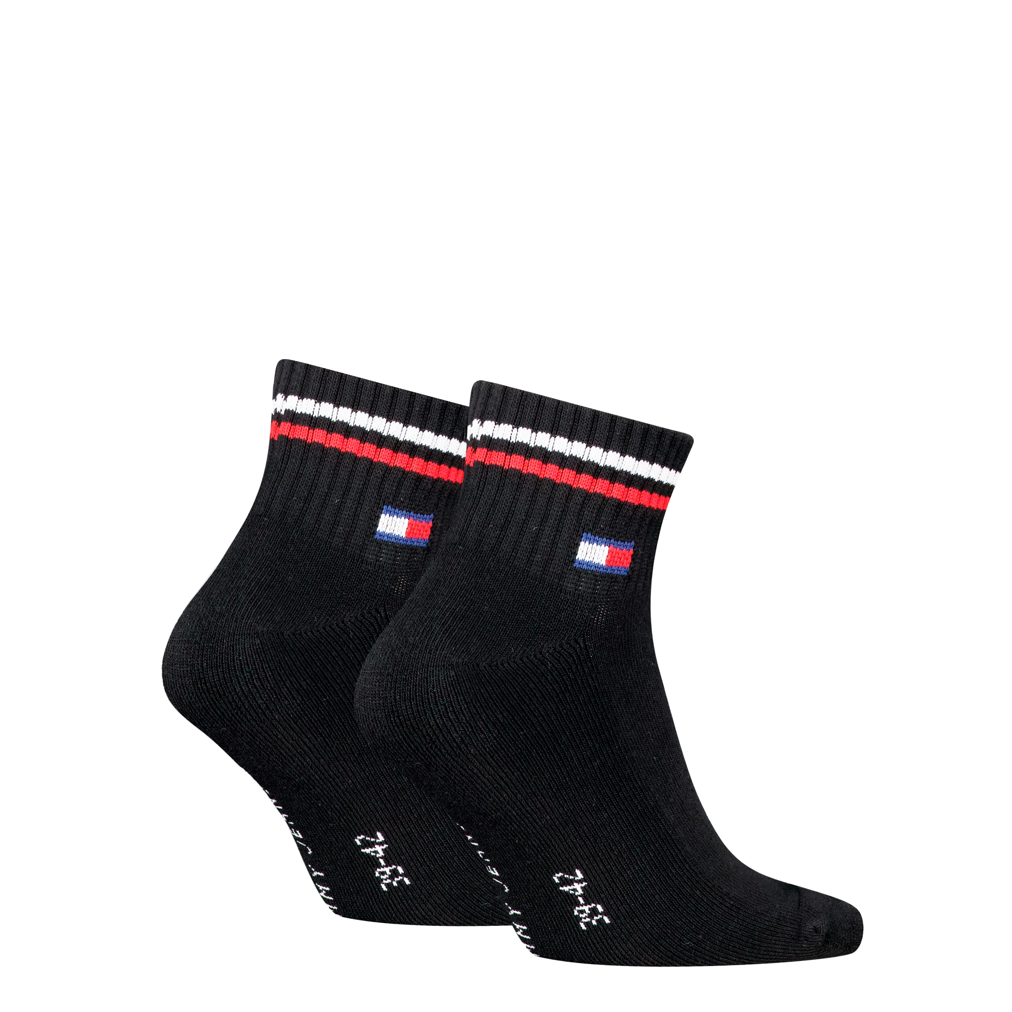 Tommy Hilfiger Korte sokken TH UNI TJ QUARTER 2P ICONIC Half-terry zool voor extra comfort (2 paar)