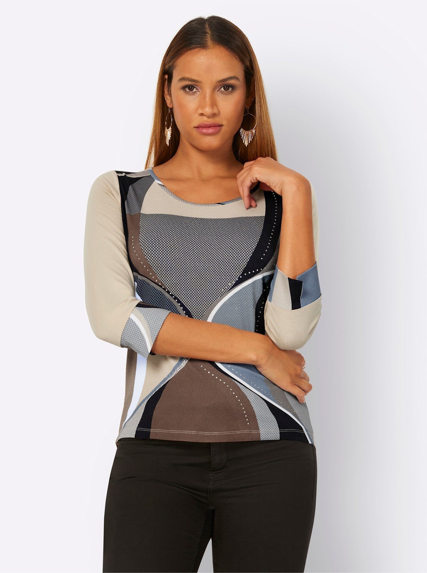 Creation L Shirt met 3/4-mouwen Shirt (1-delig)