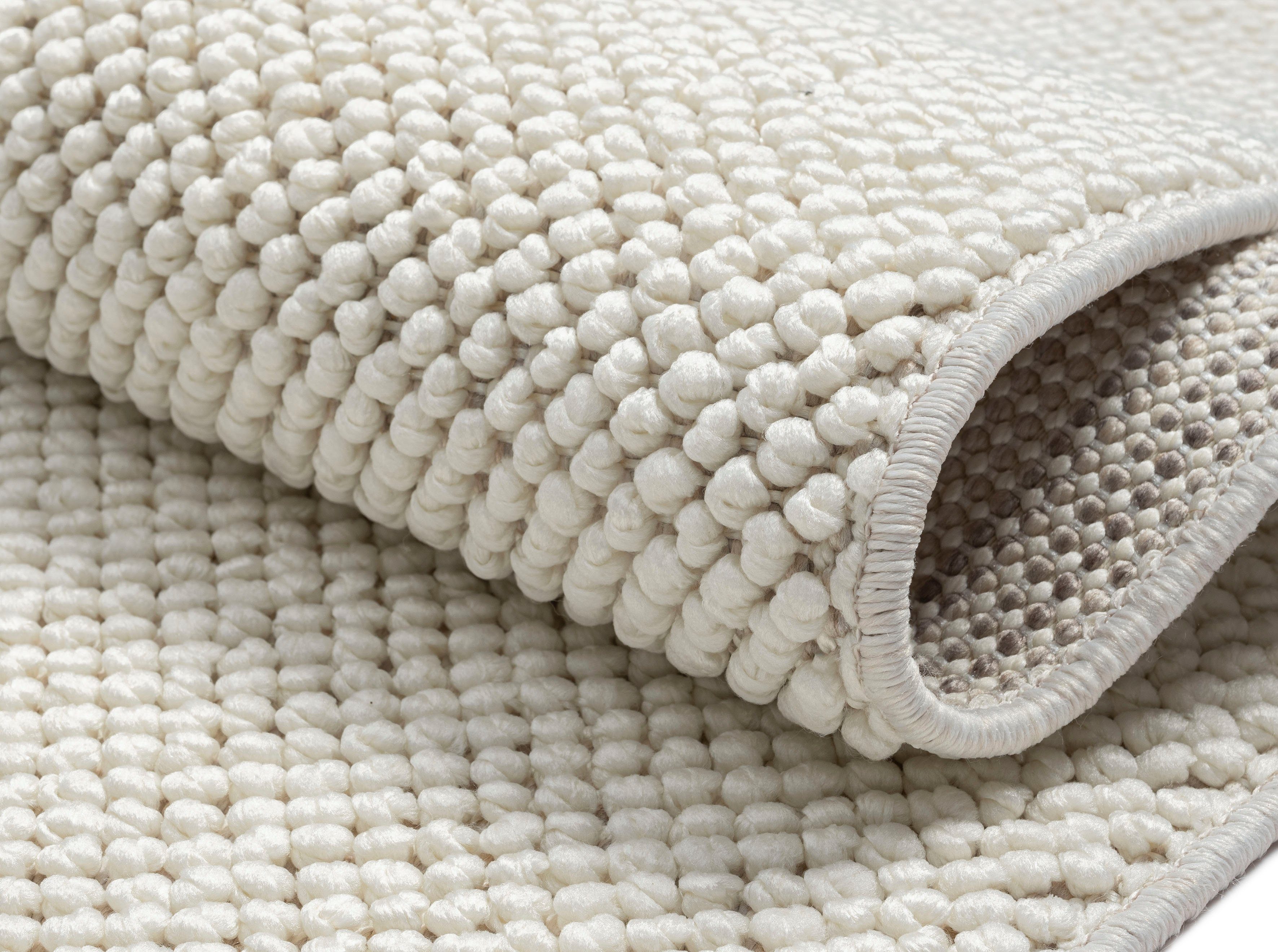 Myflair Möbel & Accessoires Vloerkleed AVA Uni-kleuren, gemêleerd, sisal-look, ook in rond verkrijgbaar, met franjes