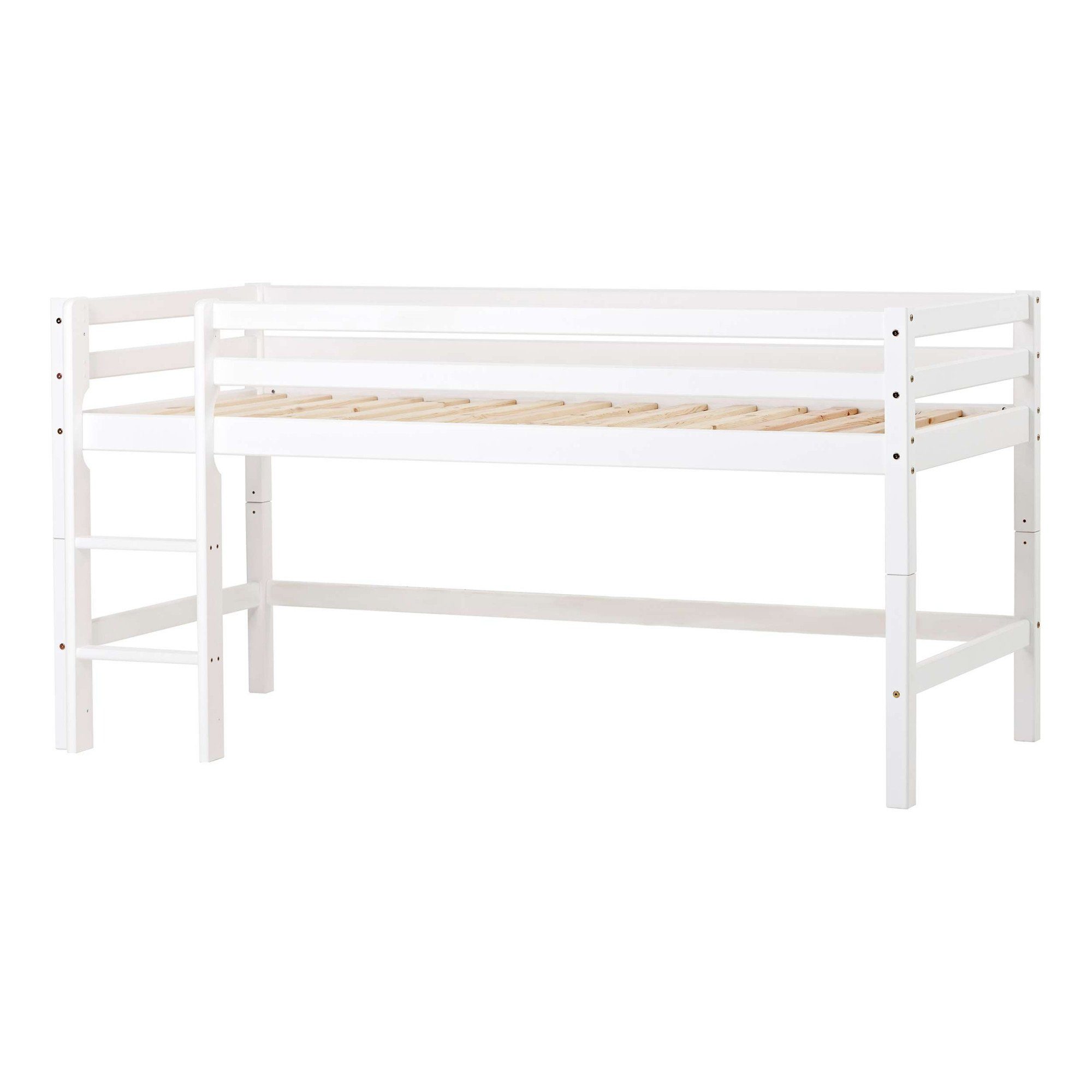 Hoppekids Hoogslaper ECO Dream, kinderbed, speelbed, halfhoog bed van massief hout