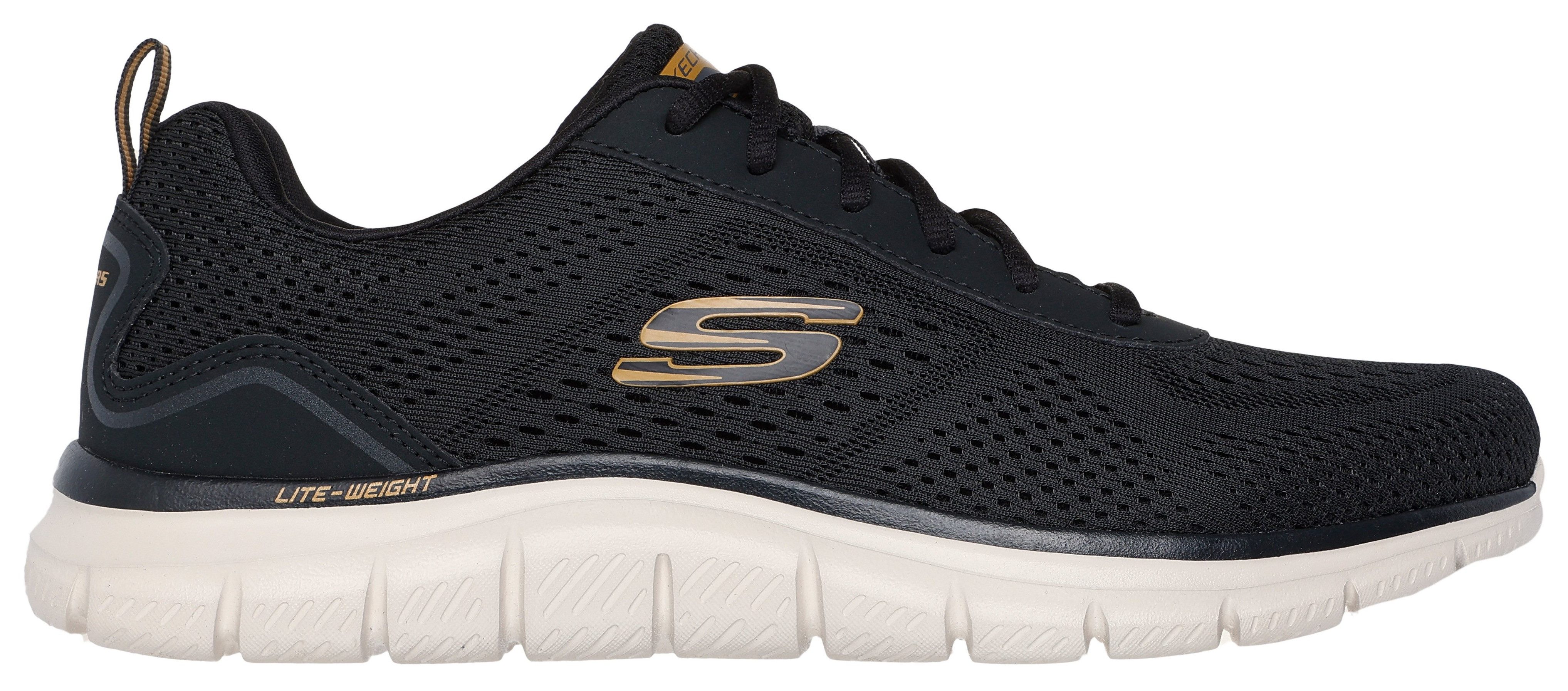 Skechers Veterschoenen TRACK-LESHUR Vrijetijdsschoen, trainingsschoen, instapschoen in materiaalmix