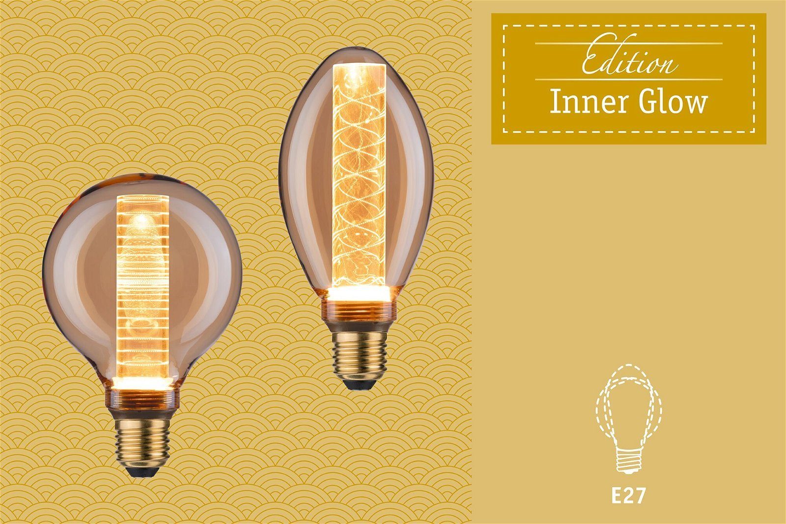 Paulmann Led-verlichting G95 Inner Glow spiraal 230lm goudkleur 1800K (1 stuk)