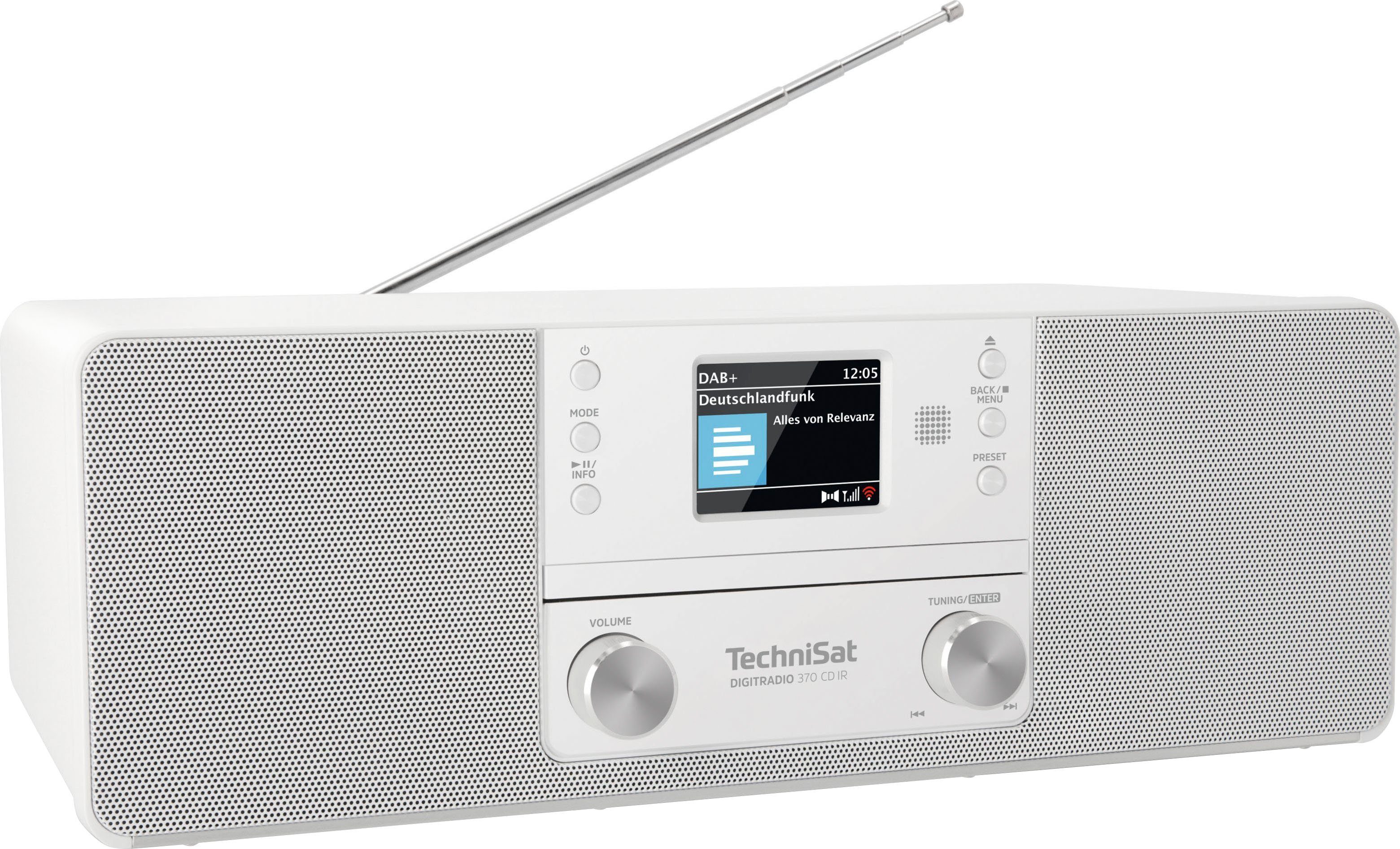 technisat digitale radio (dab+) digitradio 370 cd ir wit