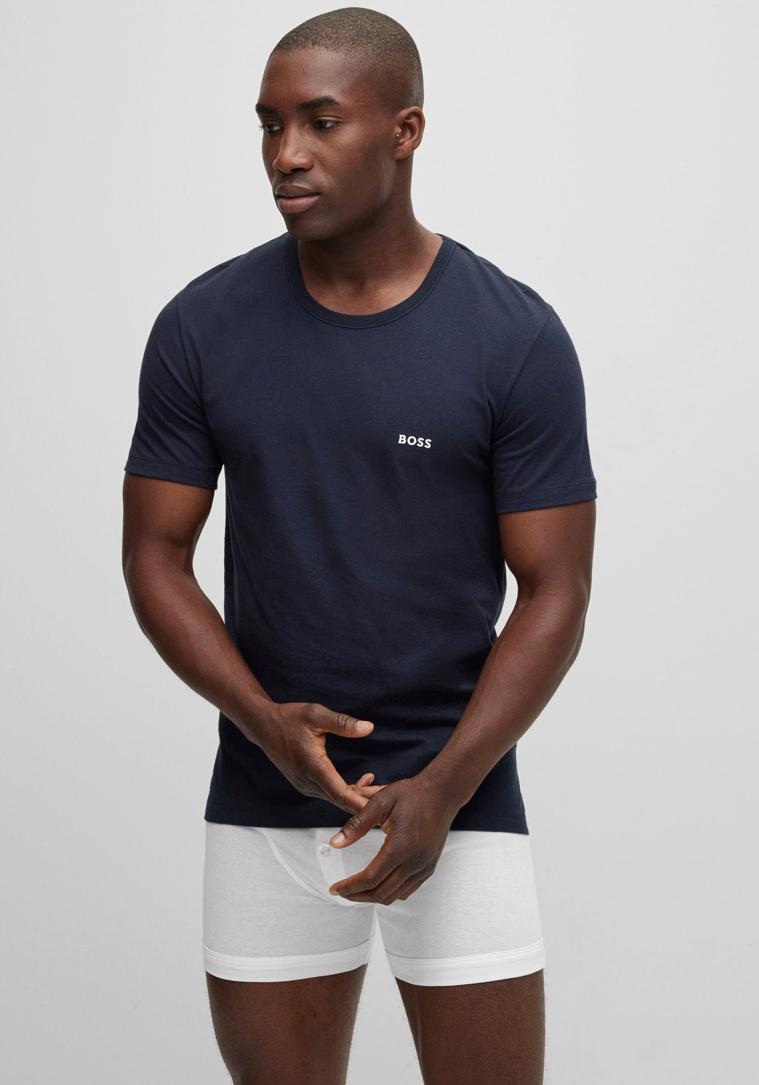 BOSS T-shirt Ronde hals BOSS ONE x David Beckham (3-delig, Set van 3)