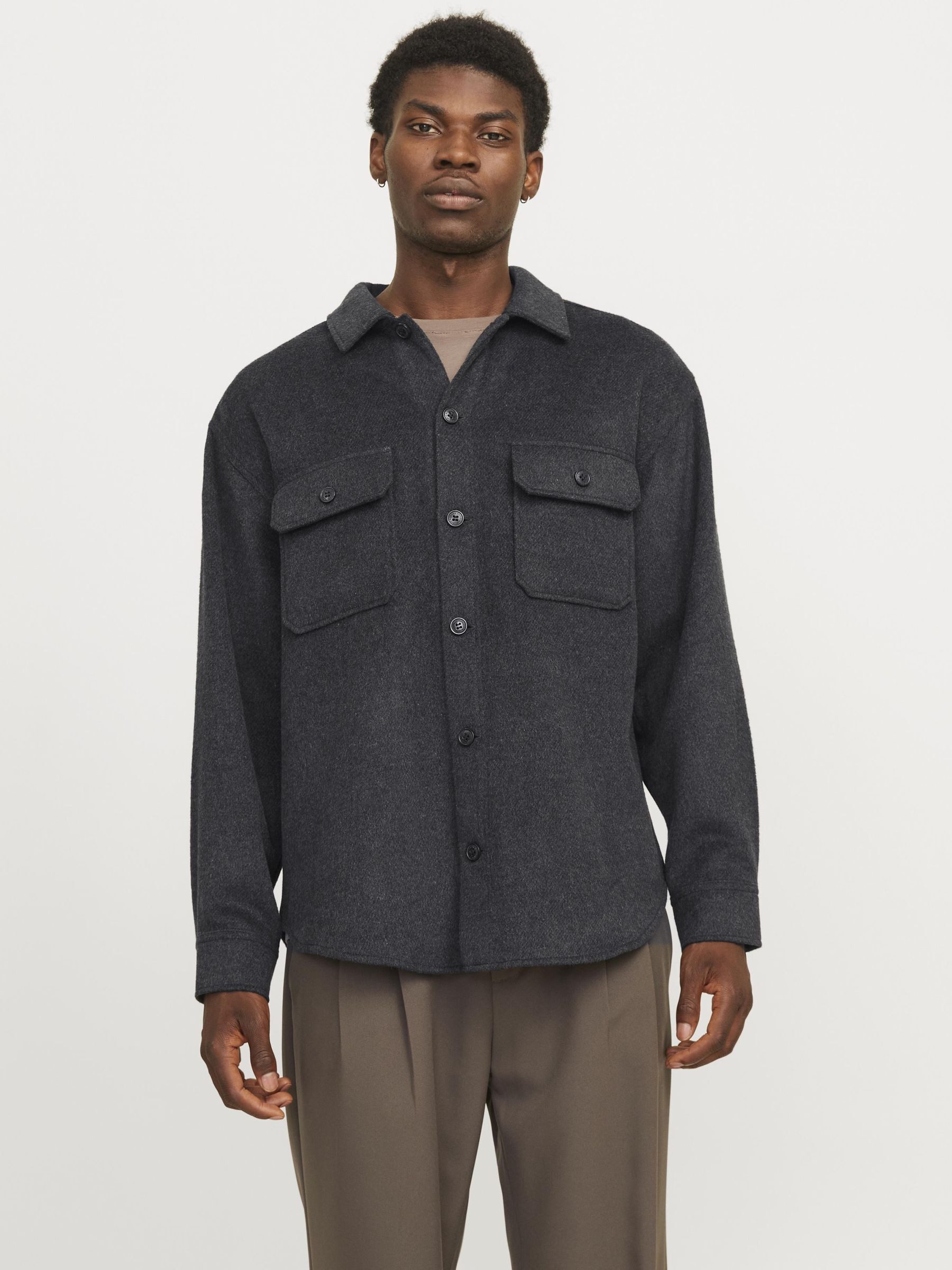 Jack & Jones Overhemd met lange mouwen JJEBRADLEY OLLIE OVERSHIRT LS NOOS