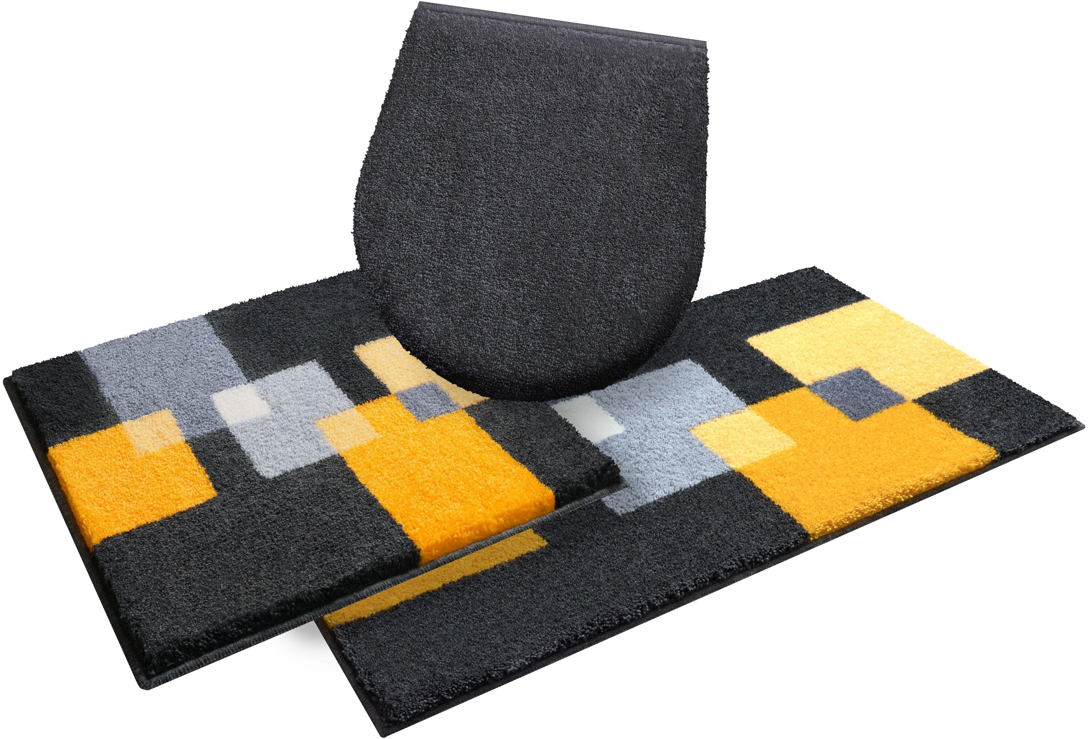 Grund Badmat Paxos geometrisch ontwerp, modern, fluffy, zachte pool, made in europe