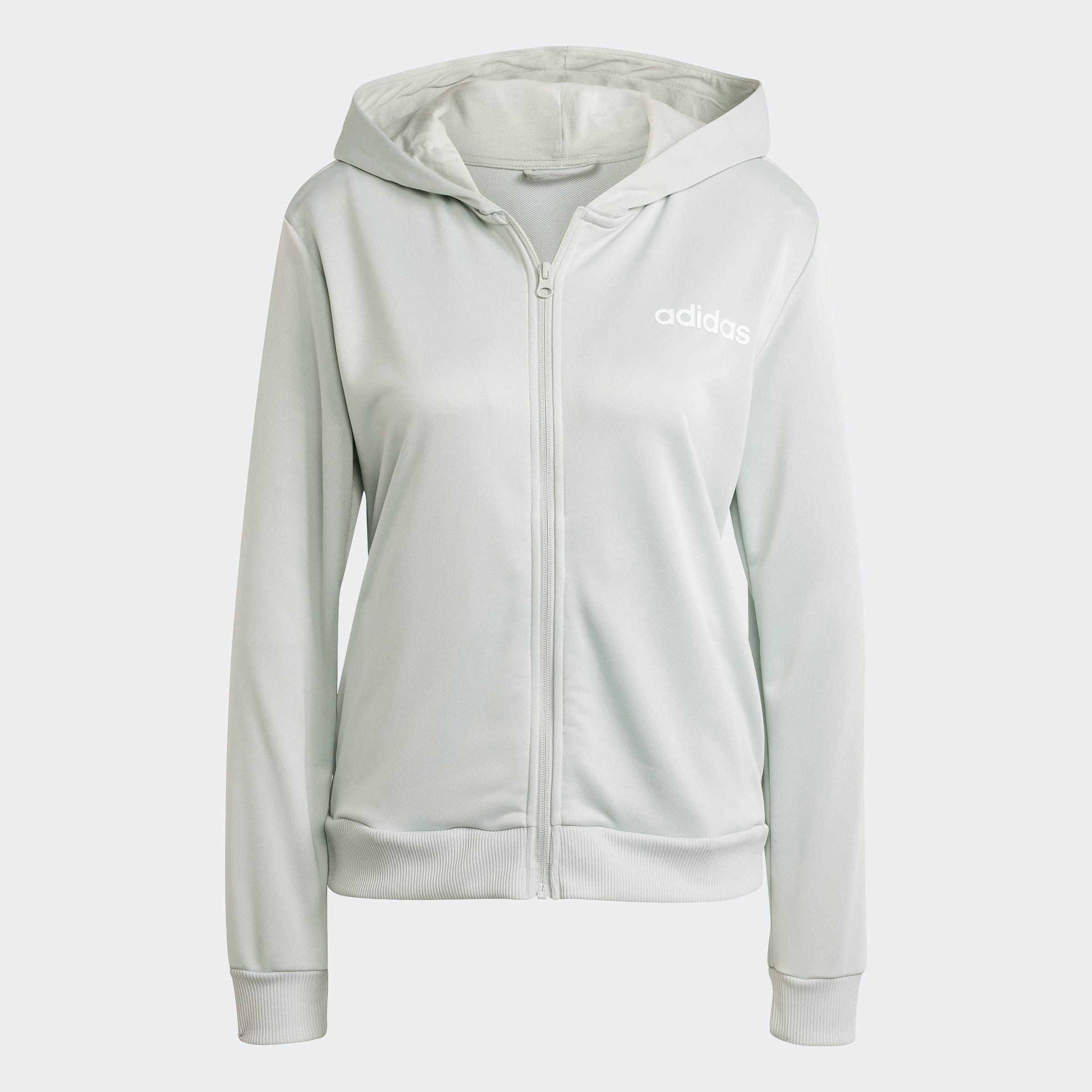 adidas Sportswear Trainingspak W LINEAR TS Trainingsjack met capuchon, trainingspak (2-delig)