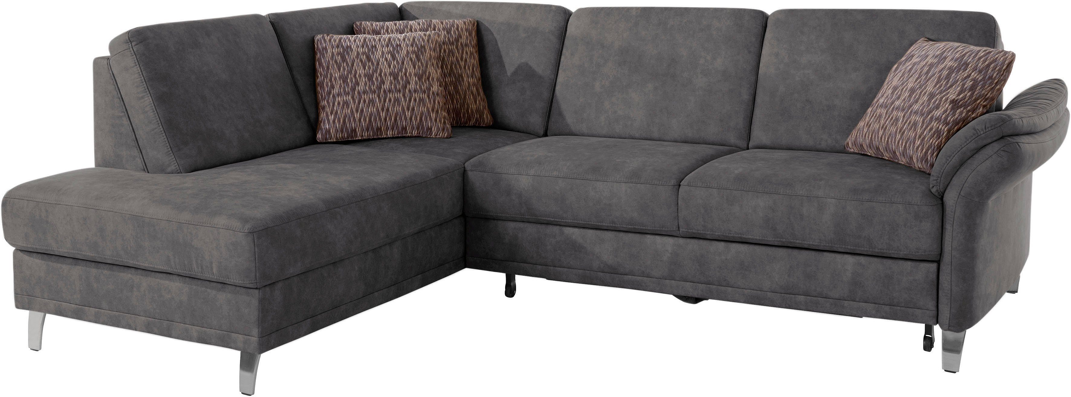 sit&more Hoekbank Clio L-vorm naar keuze met slaapfunctie en bedkist, met binnenvering
