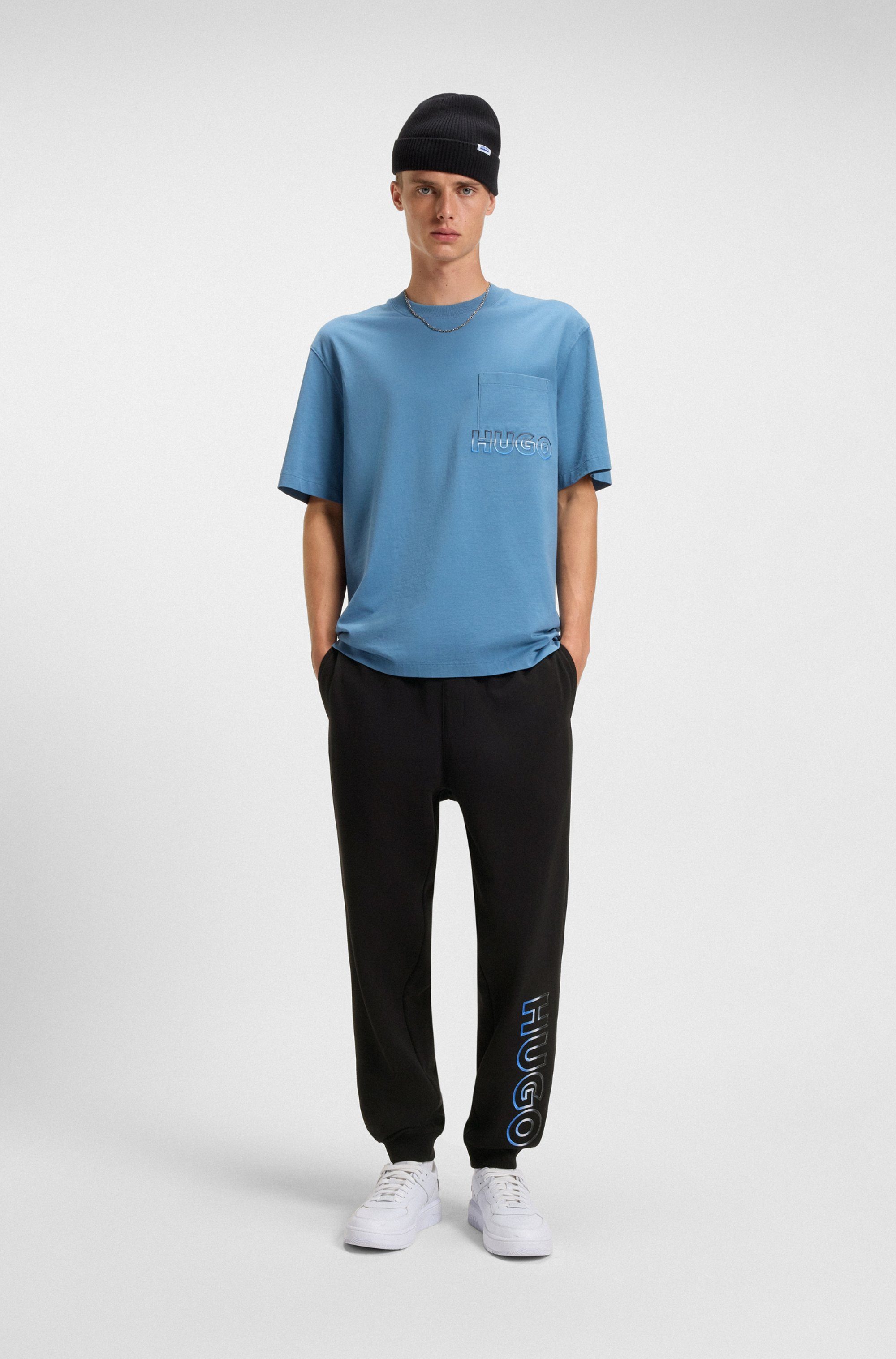 HUGO Blue Sweatbroek Nogtro