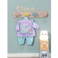 baby annabell poppenkleding sweet dreams pyjama, 43 cm met kleerhanger multicolor