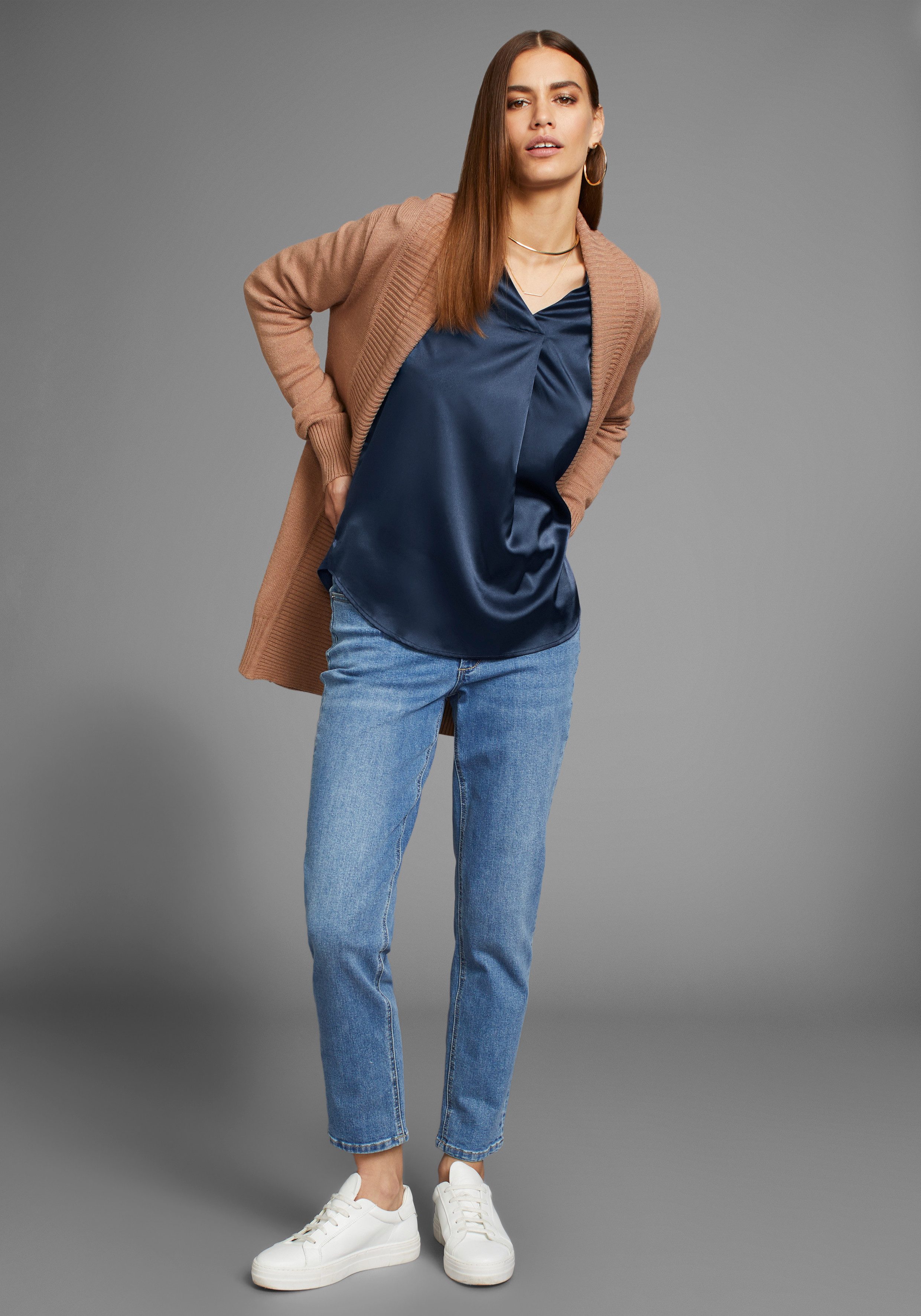 HECHTER PARIS Shirtblouse met v-hals
