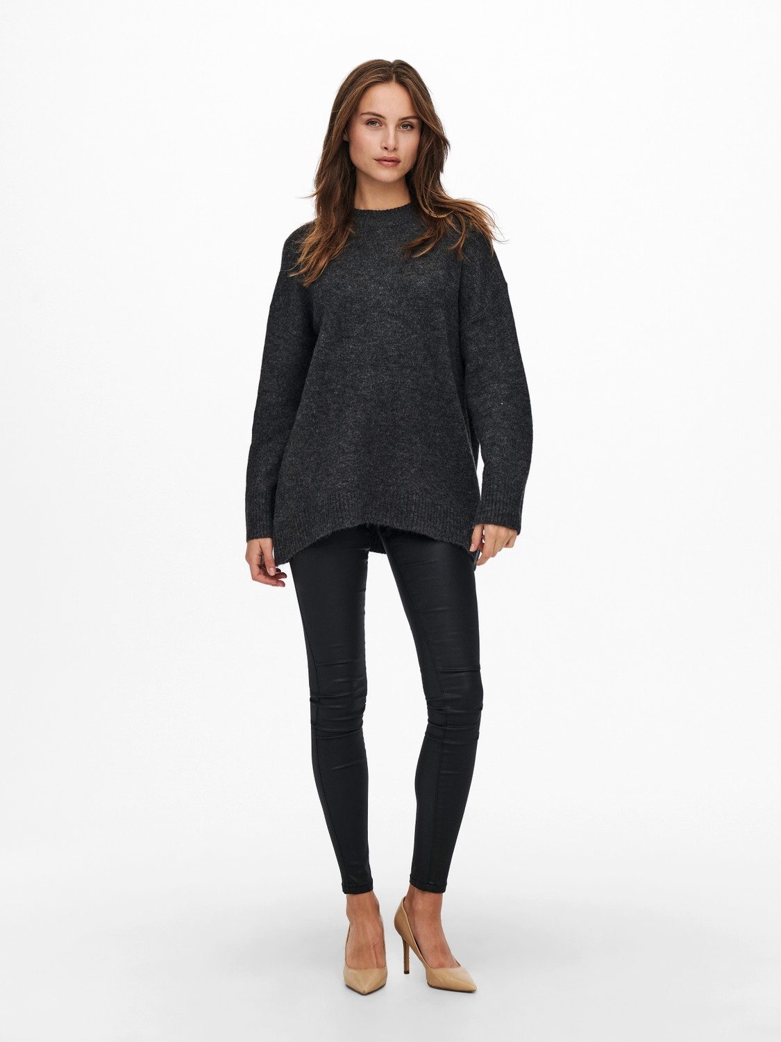 Only Gebreide trui ONLSILJA L/S LOOSE PULLOVER EX KNT