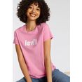 levi's t-shirt the perfect tee met levi's-opschrift roze