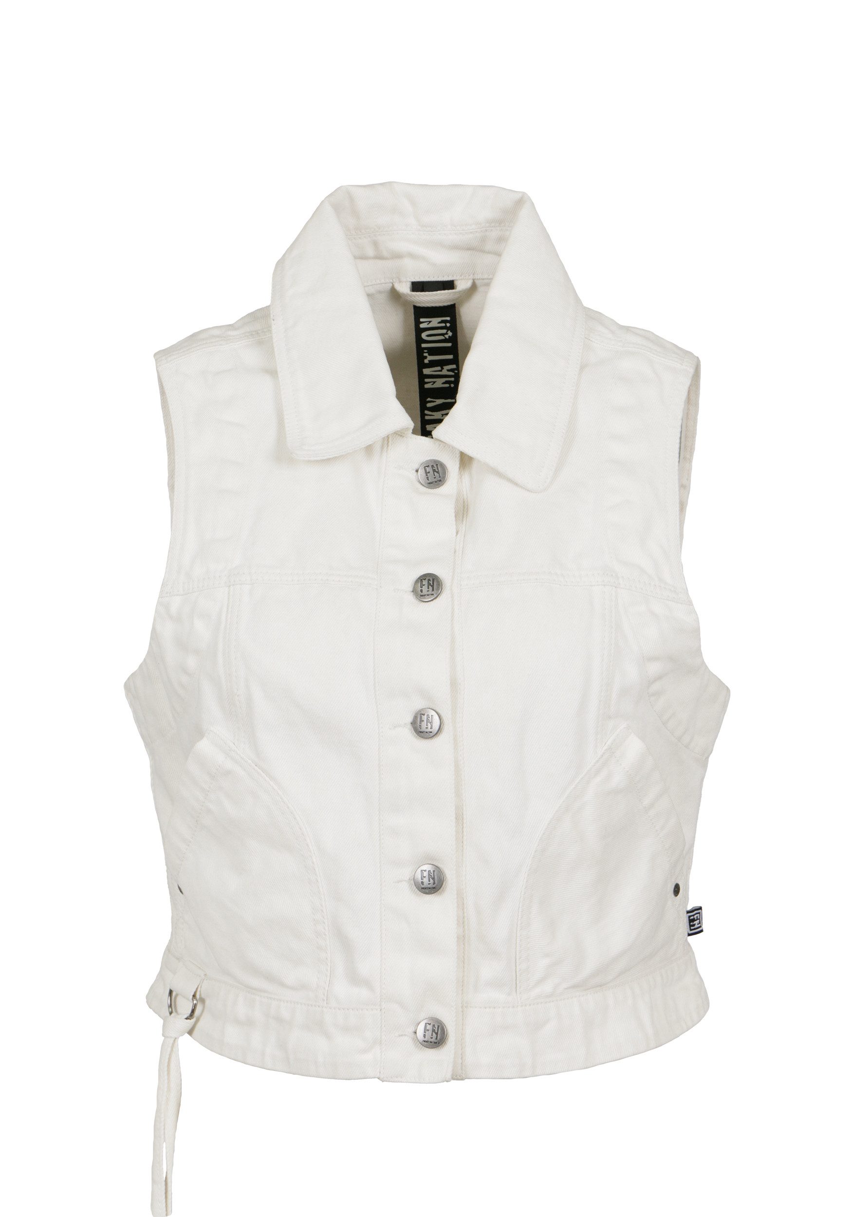 Freaky Nation Jeansgilet Bonny-FN dames gilets maat M(38) wit