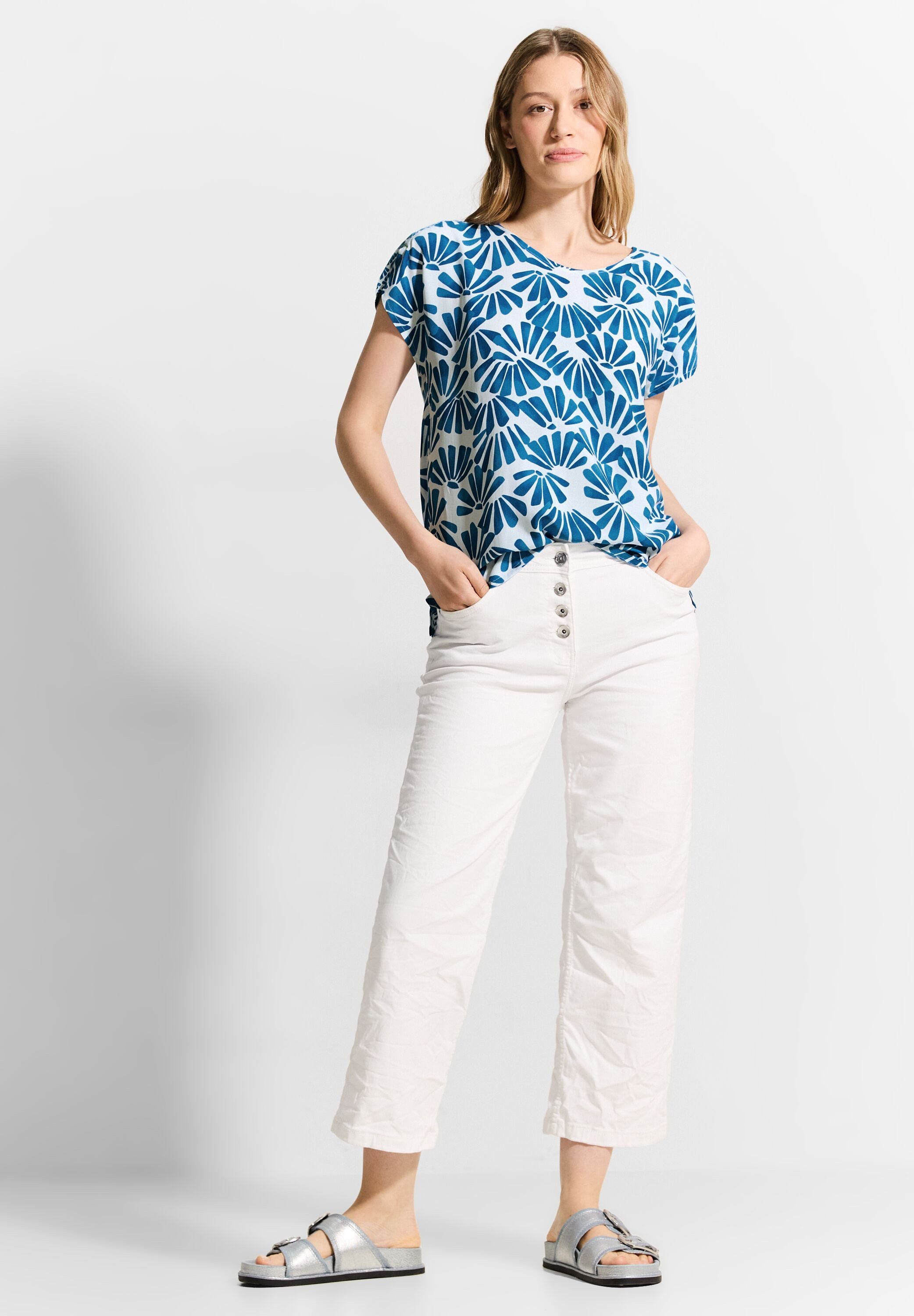Cecil Blouse met korte mouwen met print all-over