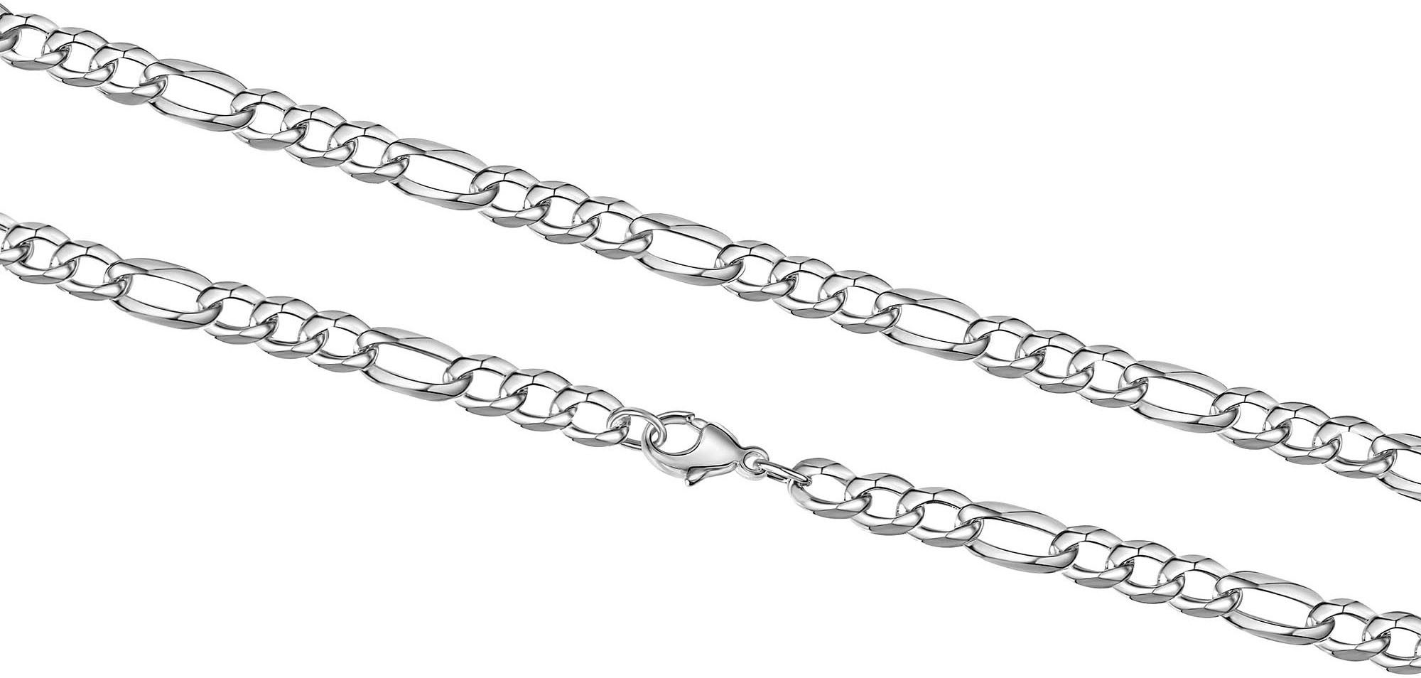 Firetti Zilverkleurige ketting Sieraad cadeau zilver 925 halssieraad halsketting figaroketting