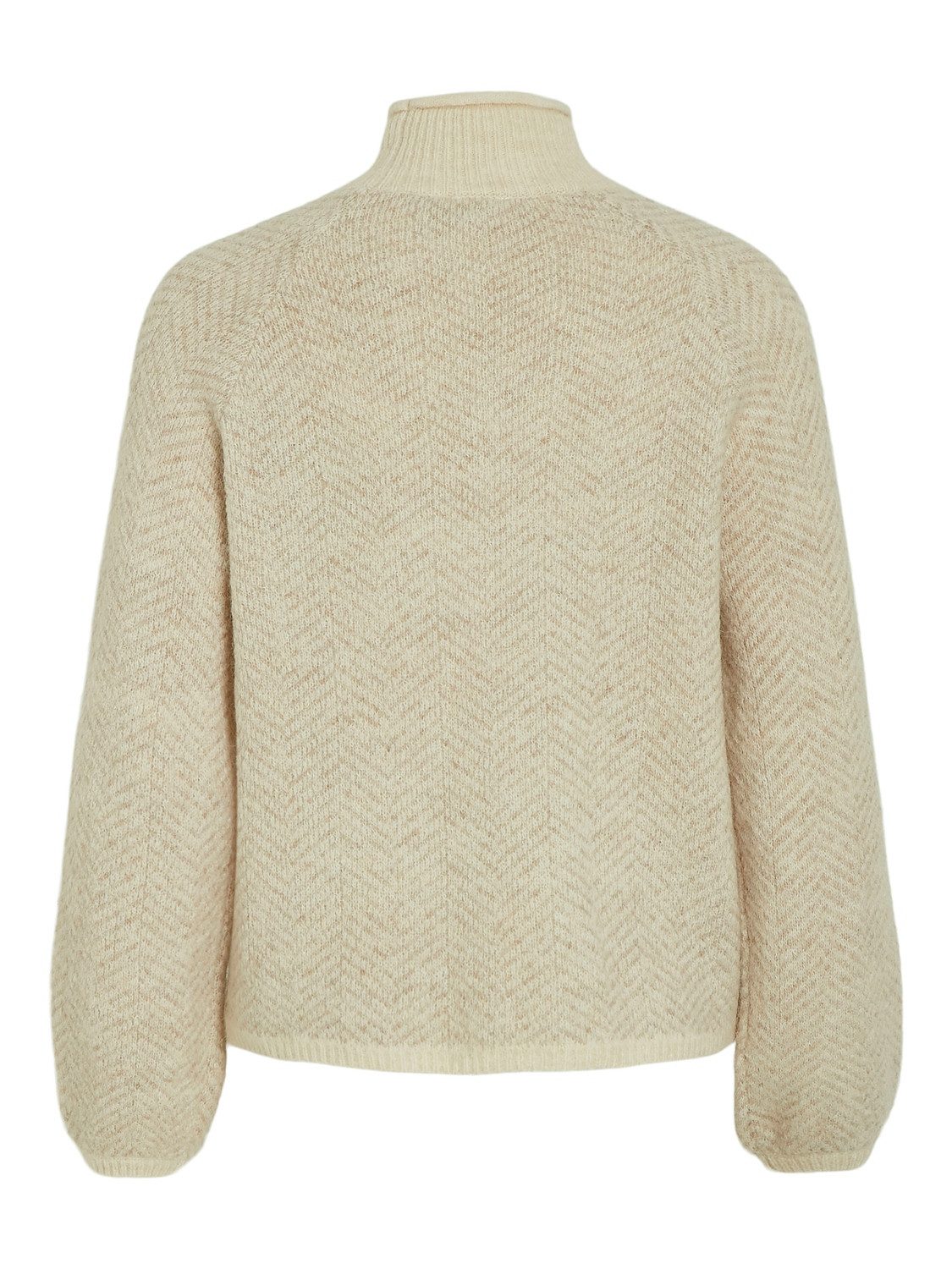 Vila Trui met staande kraag VILORY HIGH NECK L/S KNIT TOP - NOOS