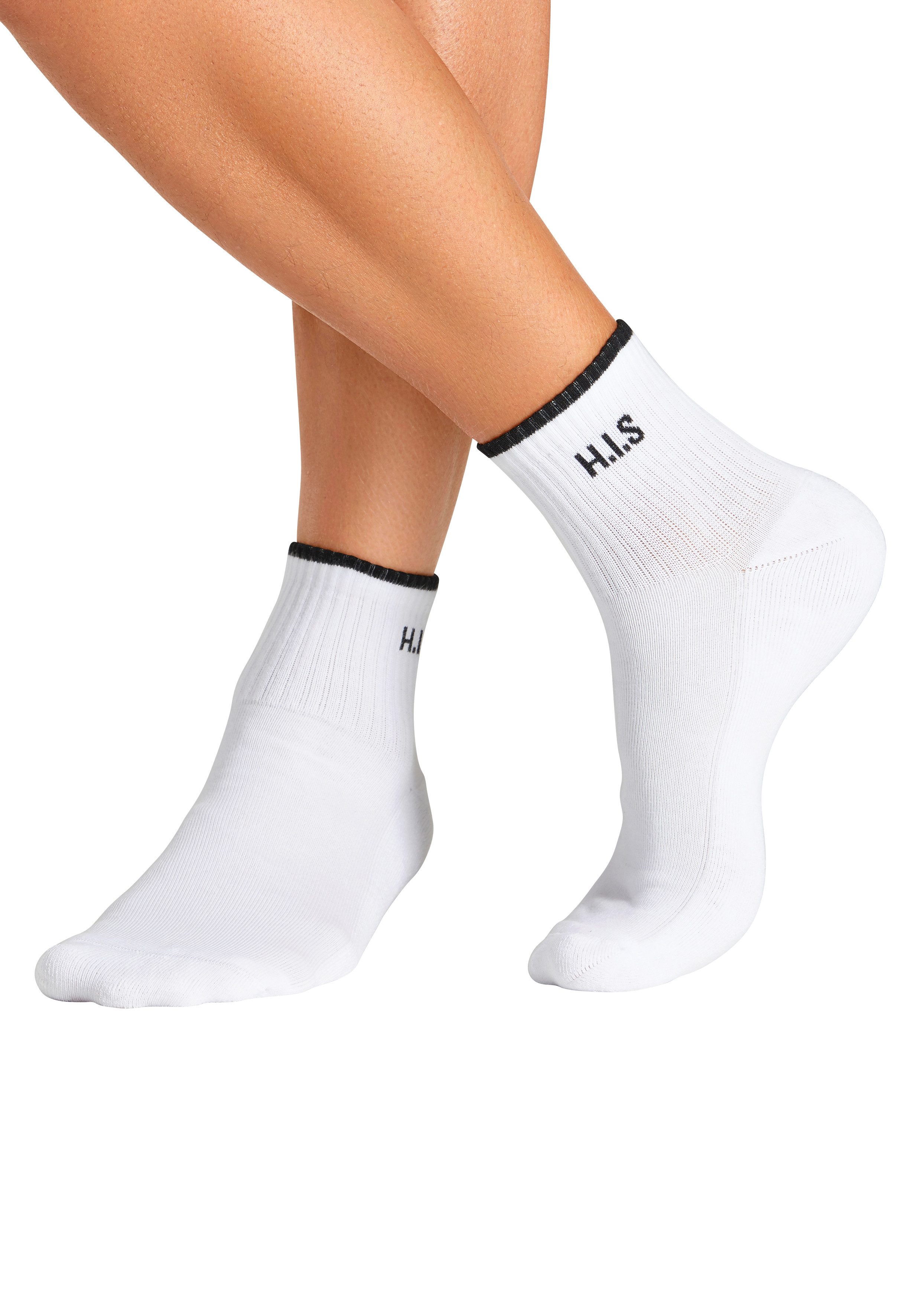 H.I.S Sportsokken Korte sokken met frotté & versterkte belastingzones (set, 6 paar)