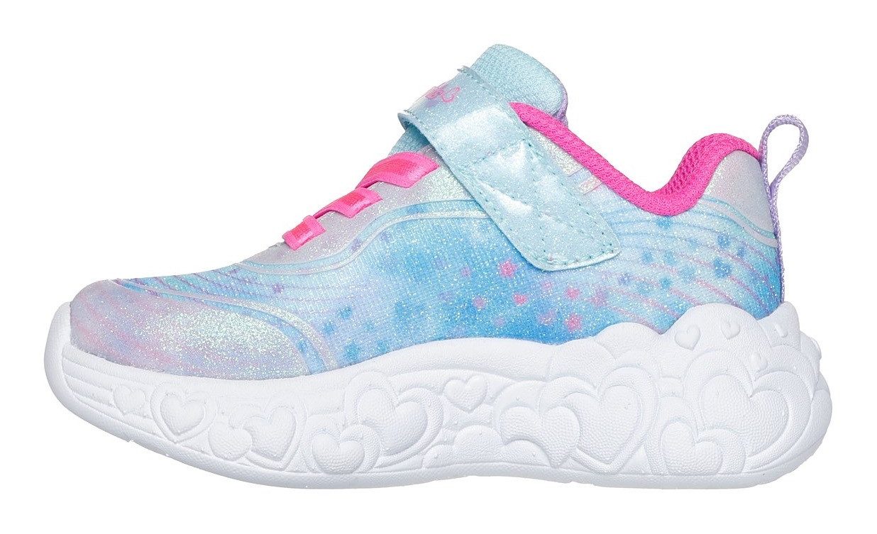 Skechers Babyschoentjes ETERNAL HEART LIGHTS , blink,-klittenbandschoen met hart-applicatie, maat sjabloon om te downloaden