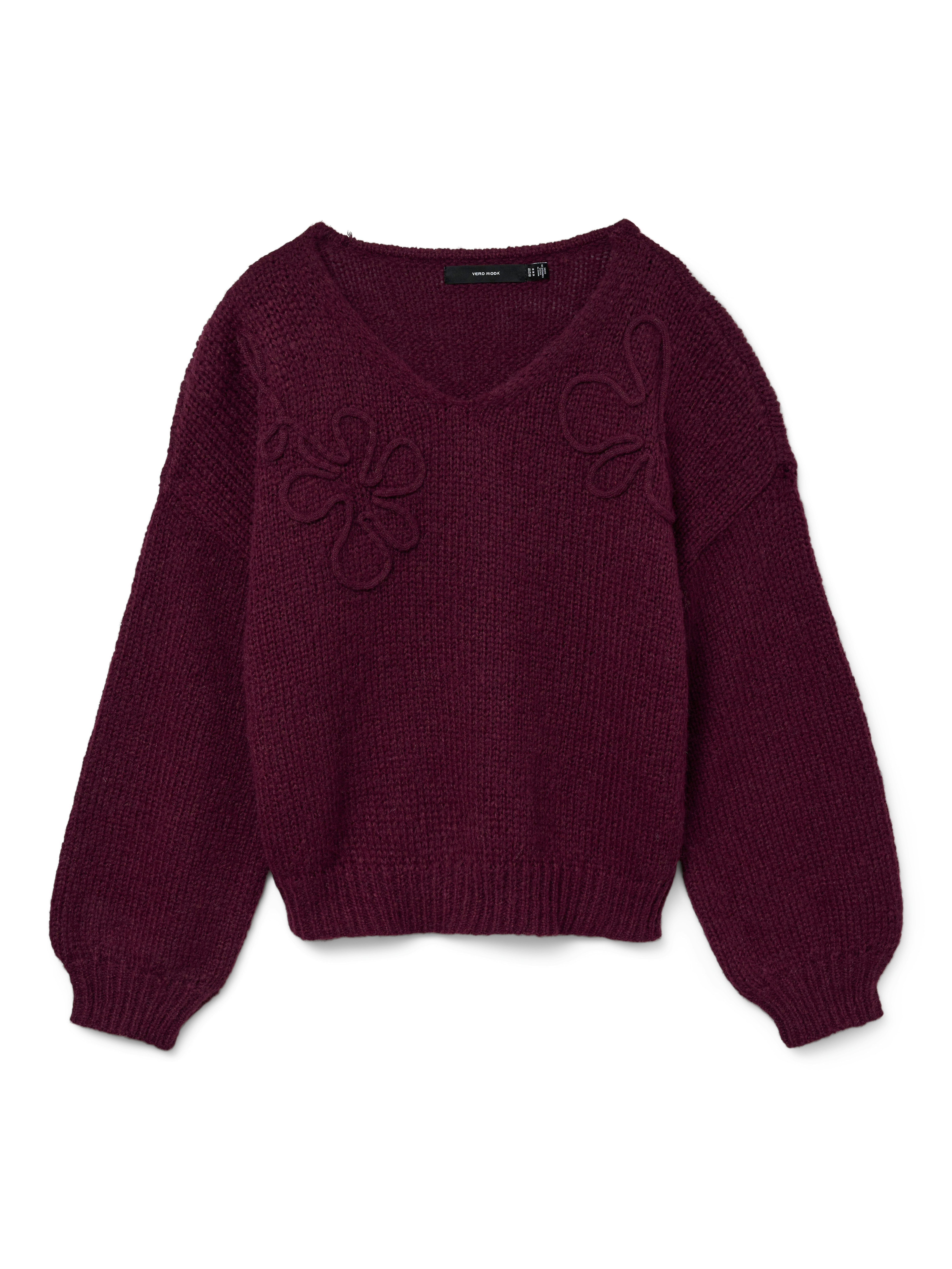 Vero Moda Trui met V-hals VMLOLLIPOP LS V-NECK PULLOVER BOO