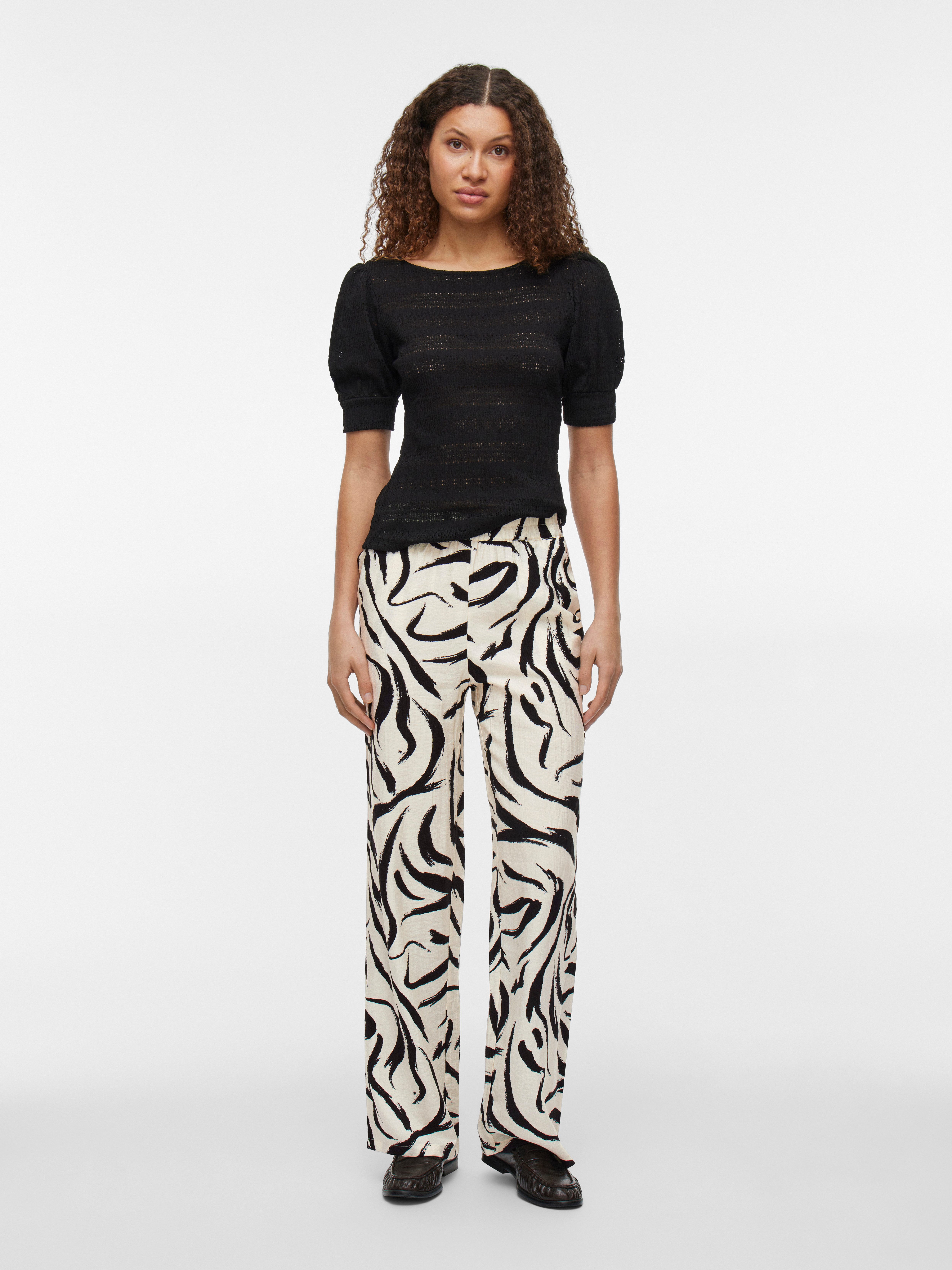 Vila Comfortbroek VICLO HW LOOSE PANTS - NOOS