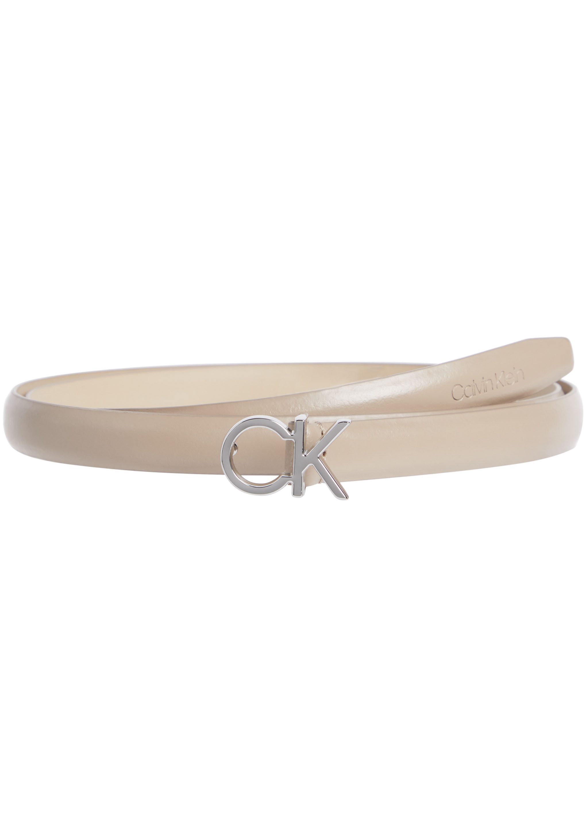 Calvin Klein Leren riem CK THIN BELT 1.5CM