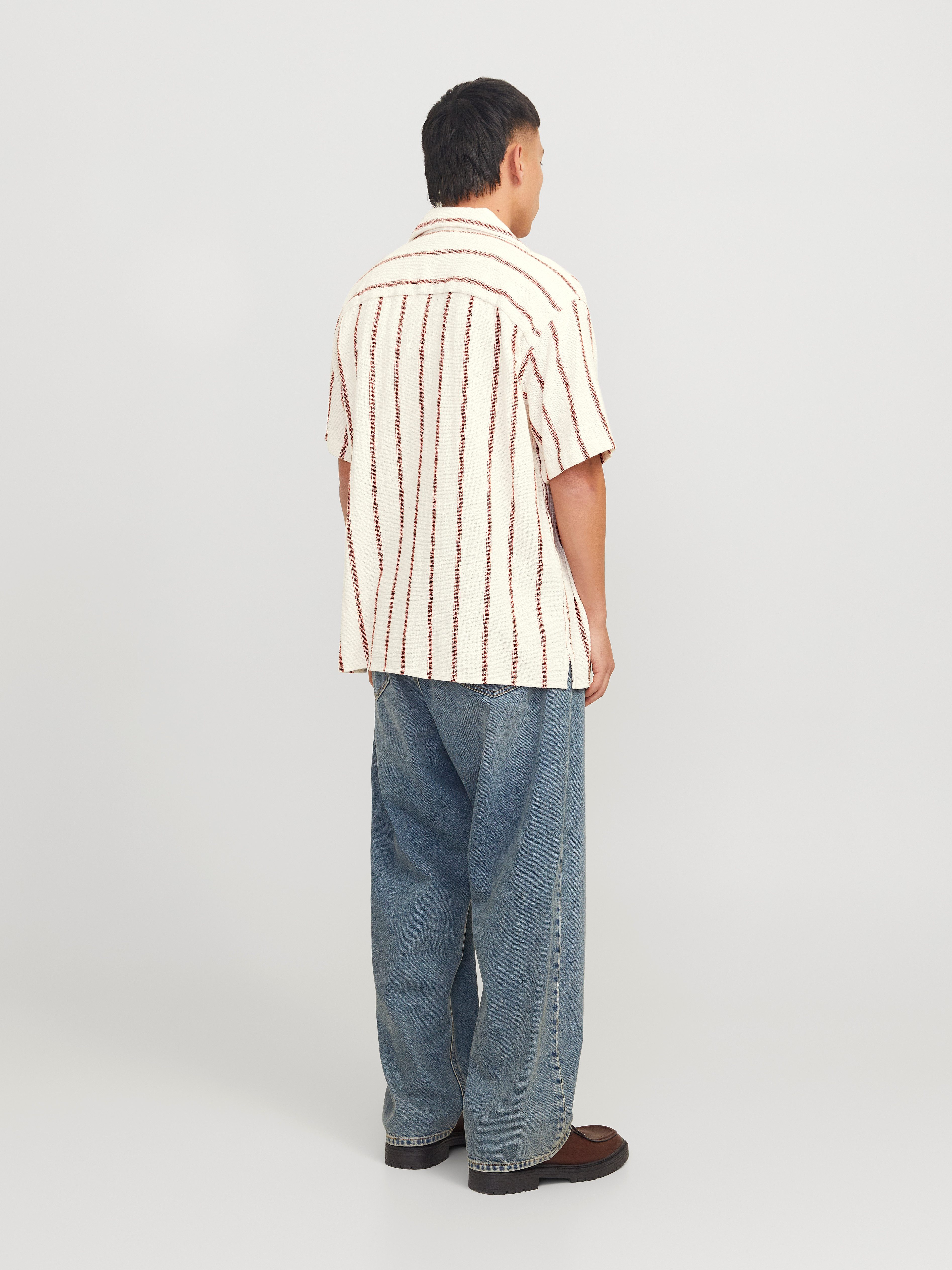 Jack & Jones Overhemd met korte mouwen JORCOBA STRIPE RESORT SHIRT SS SN
