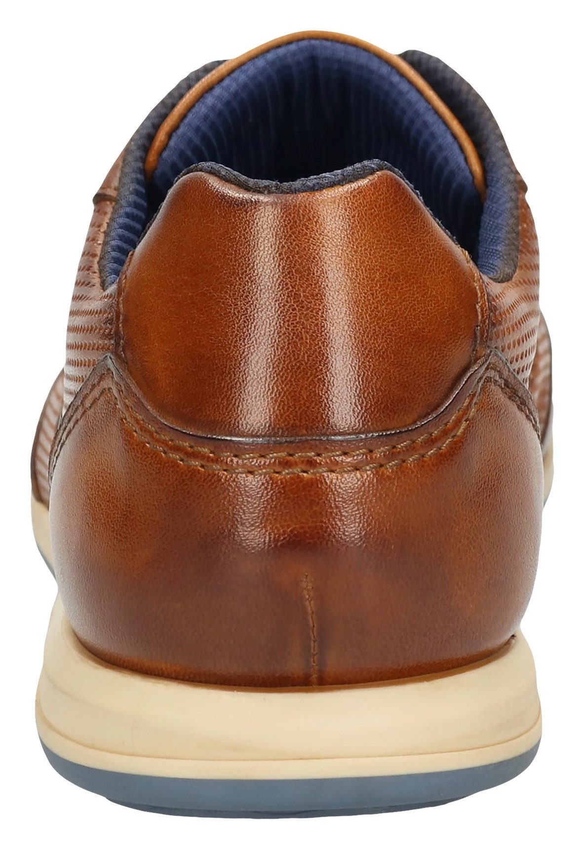 Bugatti Sneakers , business schoen, lage schoen, veterschoen met contrasterende strepen