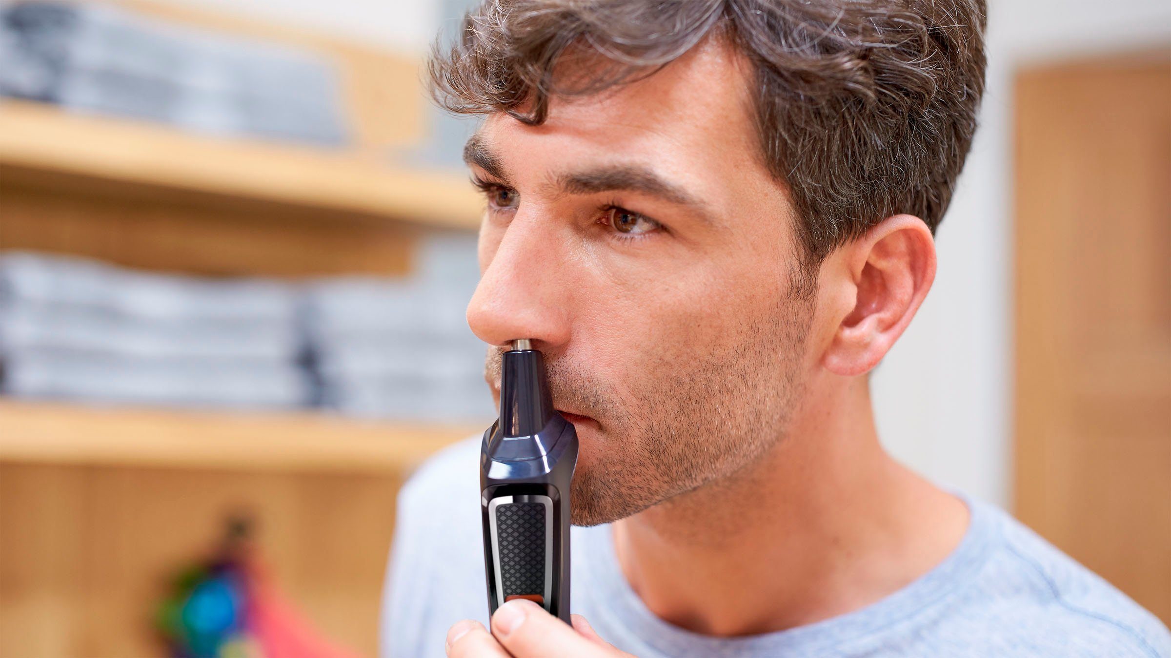 Philips Multifunctionele trimmer Series 3000 MG3740/15 Alles-in-één trimmer, 9-in-1 voor gezichtsharen en haren met roestvrijstalen bladen