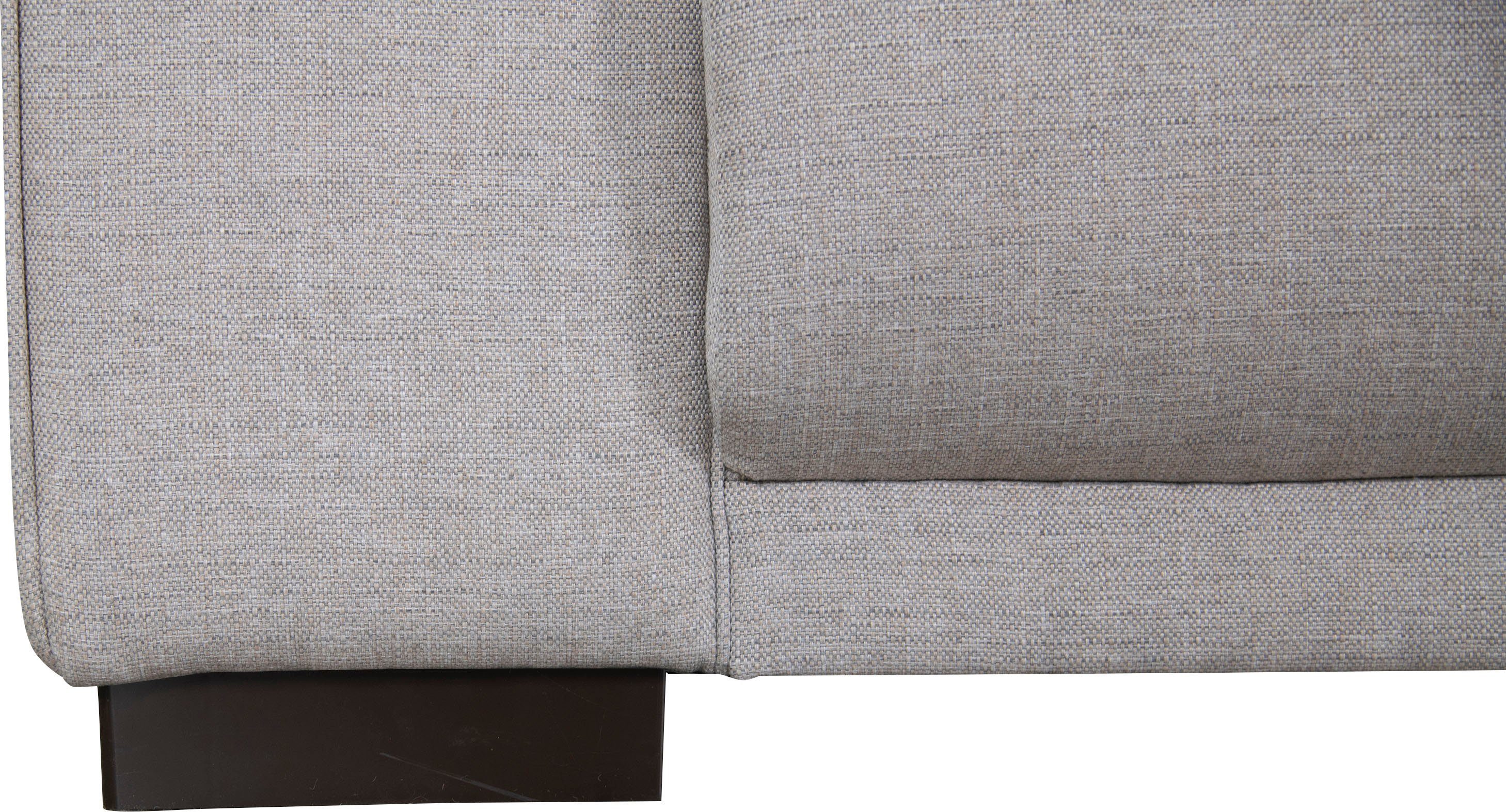 Home affaire Hoekbank BORNHOLM L-vorm met chaise longue, afmetingen B/D/H: 234/162/85 cm Recamiere links of rechts bestelbaar, golfvering, inclusief 2 kussens