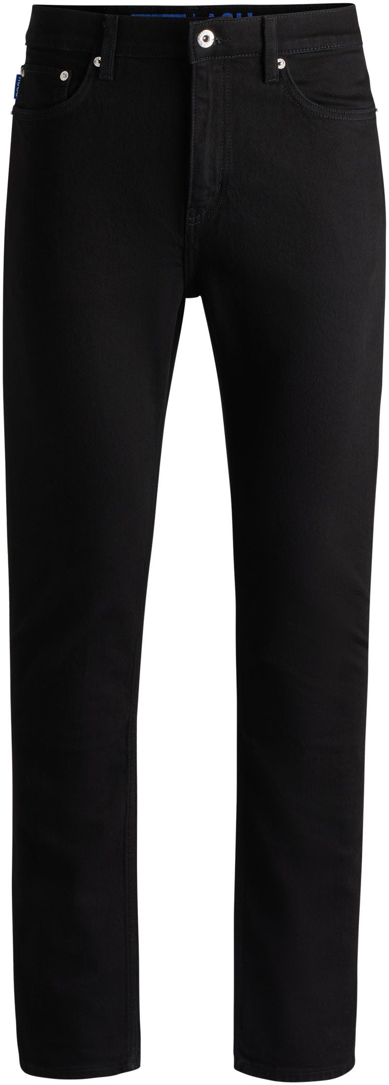 HUGO Blue Slim fit jeans Ash met stone-washed-finish