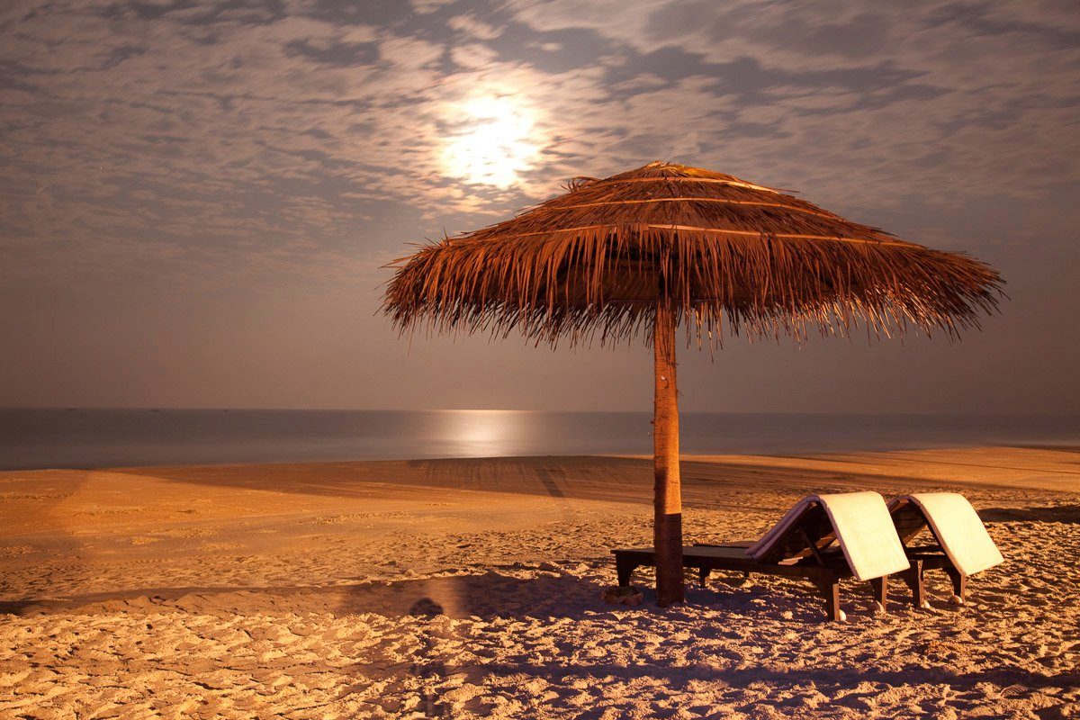 Papermoon Fotobehang Sunser Beach