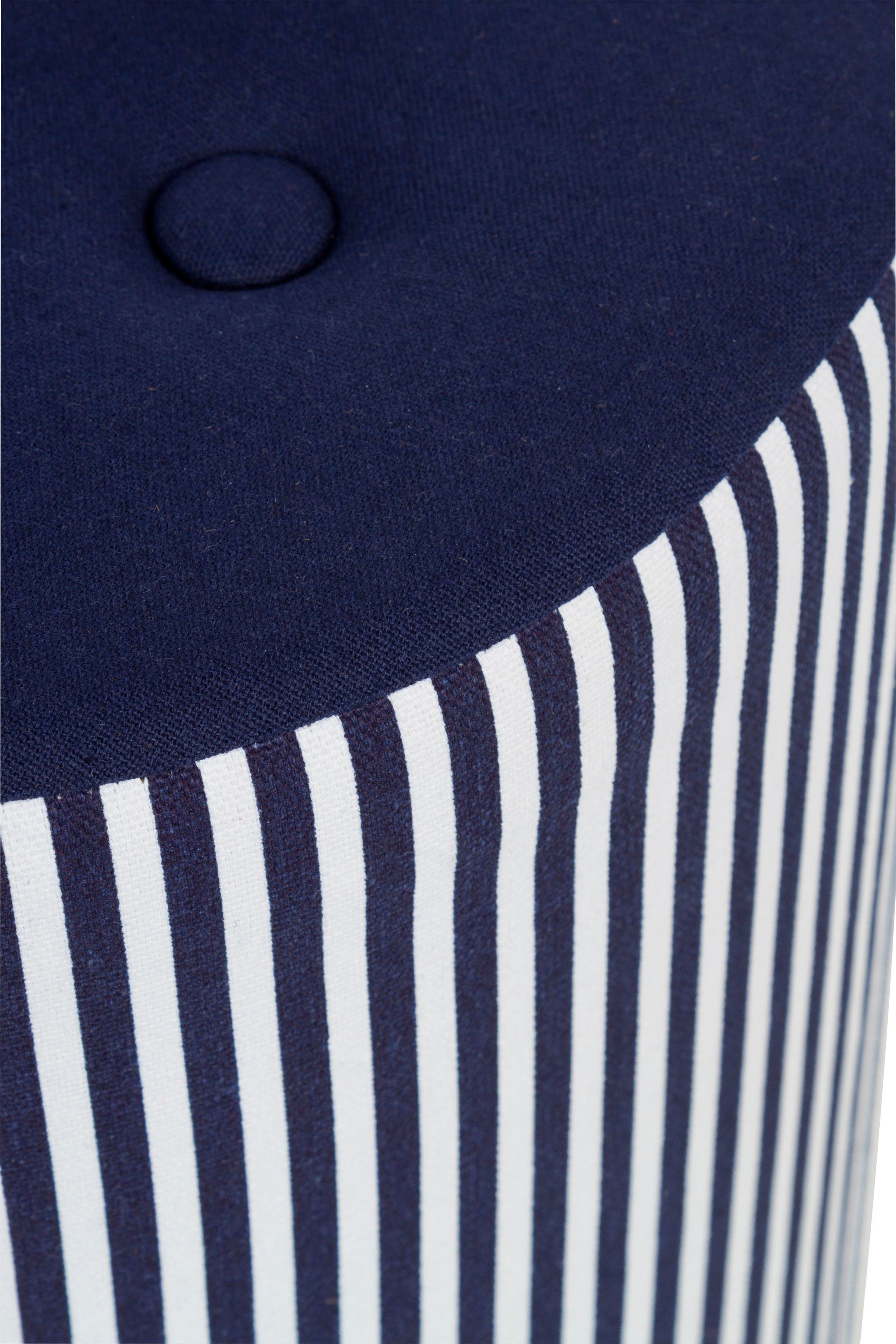 my Flair Hocker Elias rond met bekleding