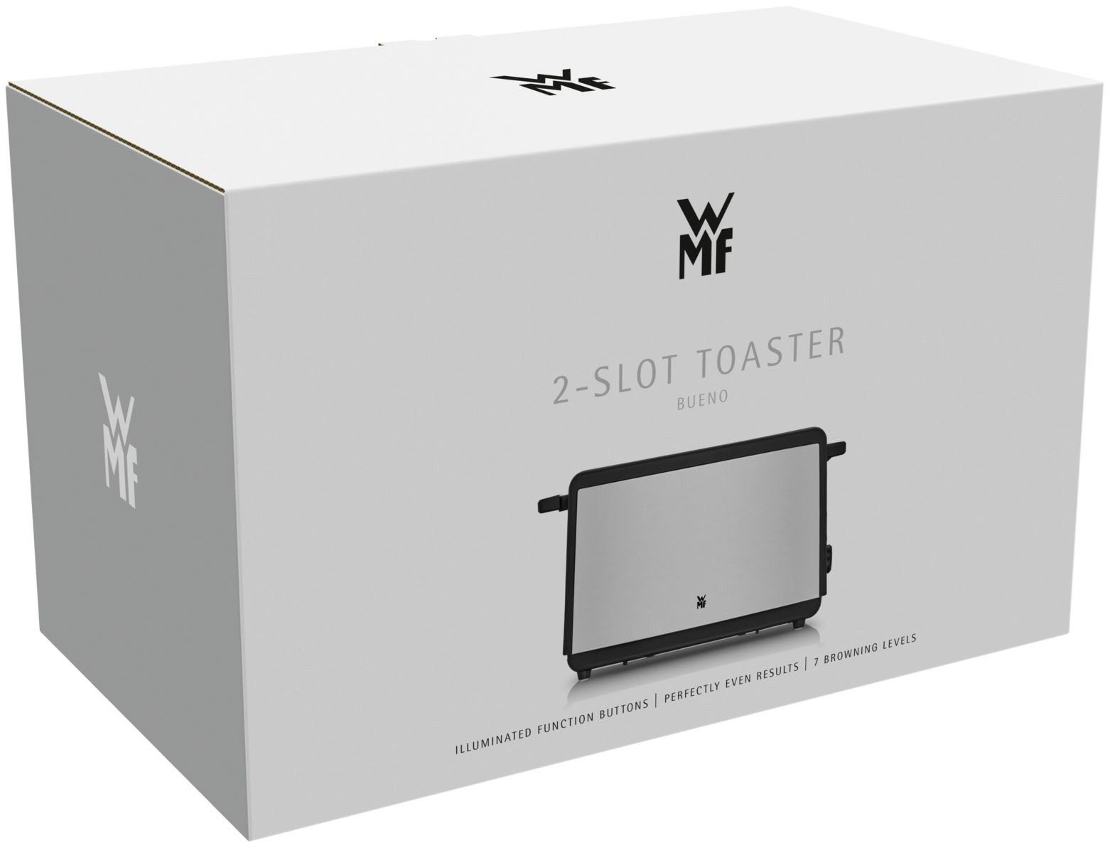WMF Toaster Bueno Edition, 2-sneetjes-toaster met geïntegreerd broodjesrooster