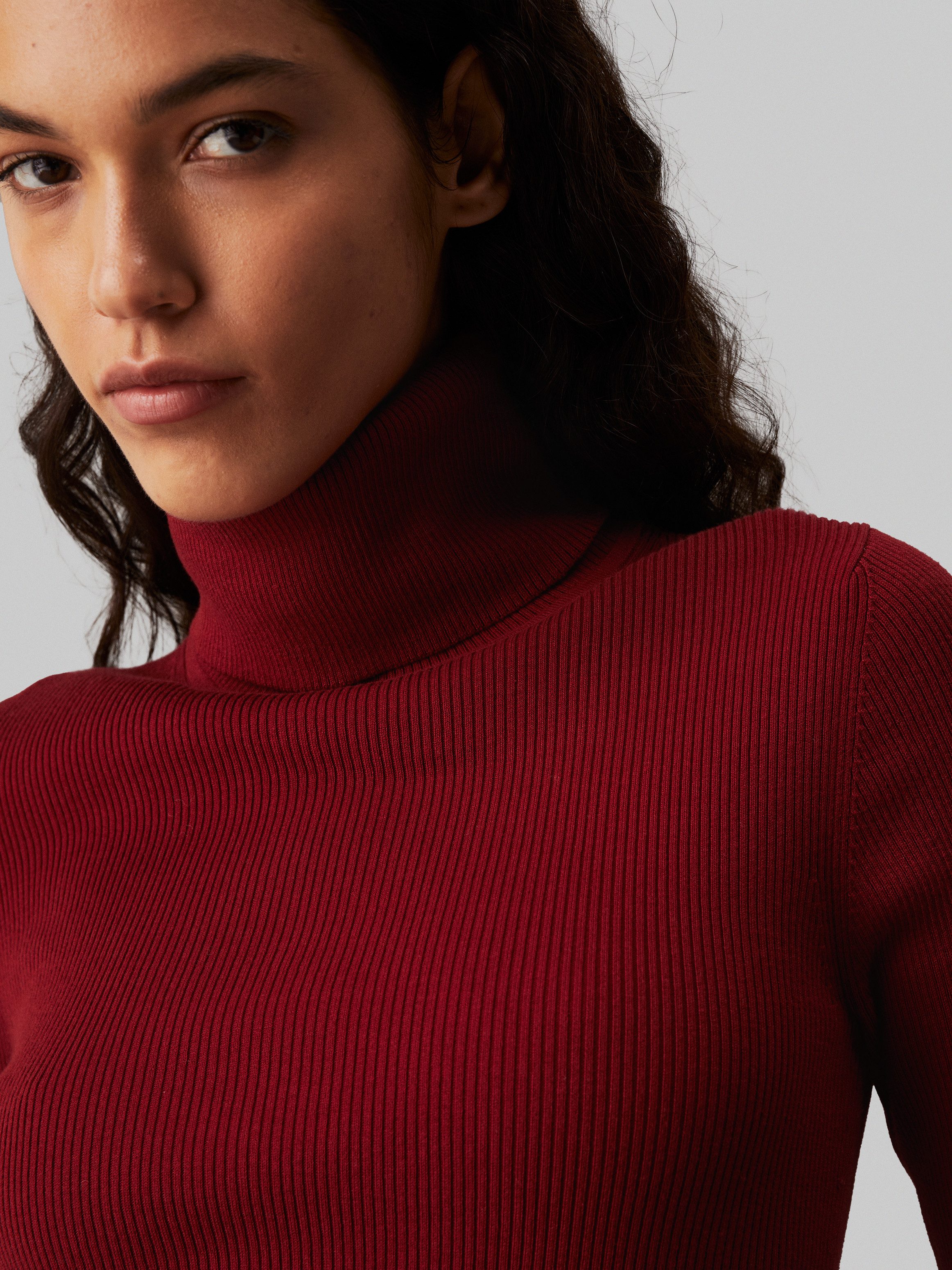 Calvin Klein Coltrui WOVEN LABEL ROLL NECK SWEATER