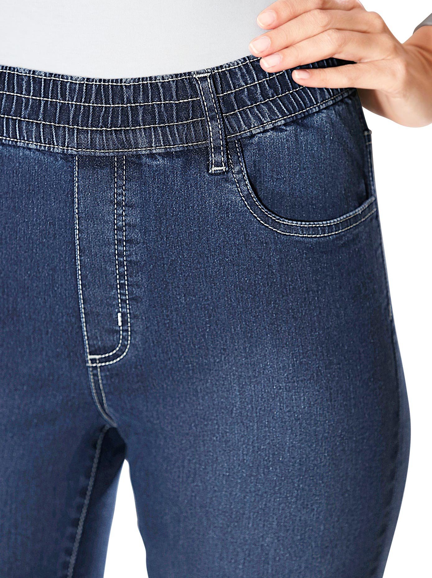 eeuwig Tactiel gevoel paradijs Classic Basics High-waist jeans (1-delig) online kopen | OTTO