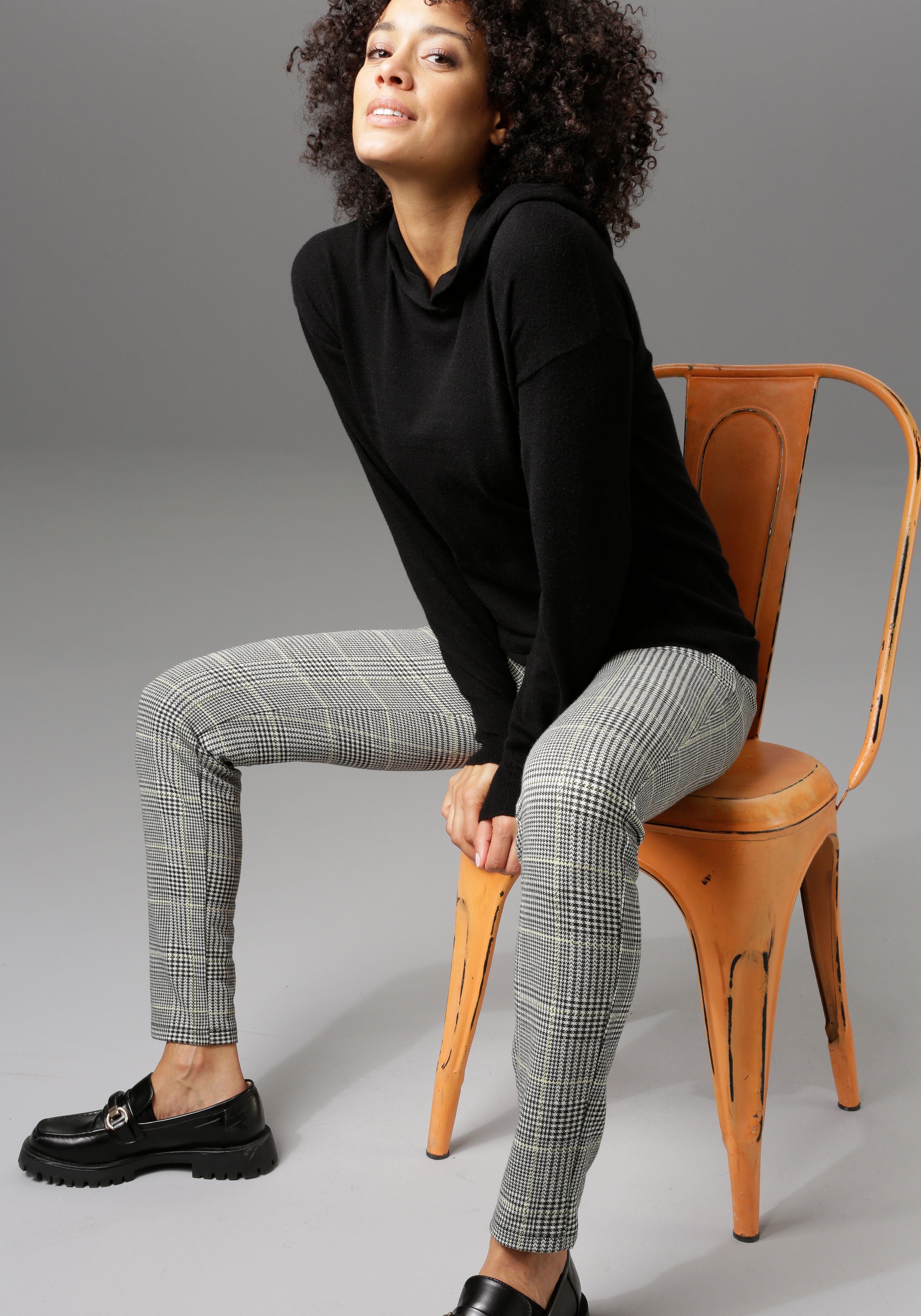 Aniston CASUAL Legging met ruitdessin