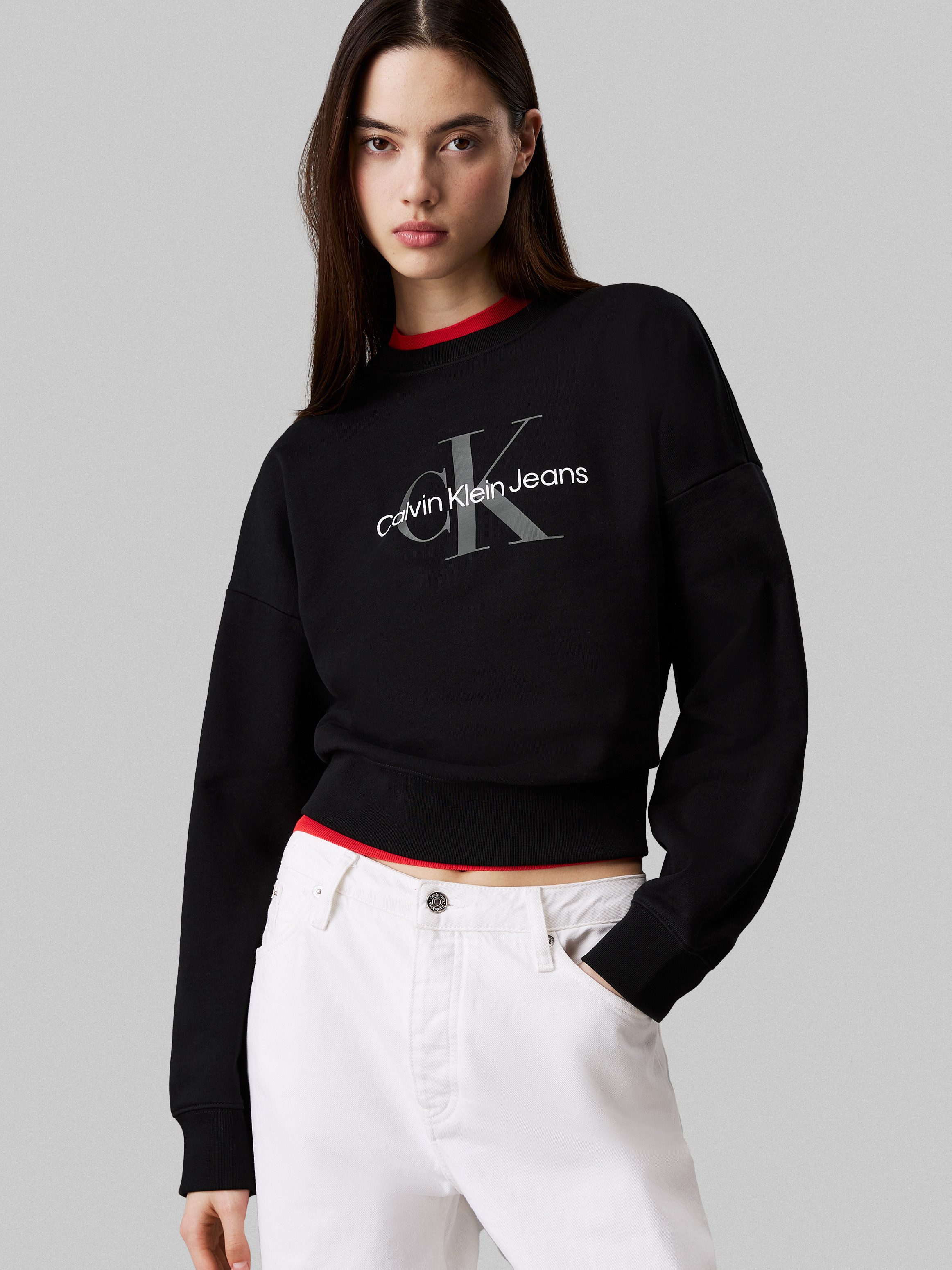 Calvin Klein Sweatshirt LS MNLG FRNCH TRRY R