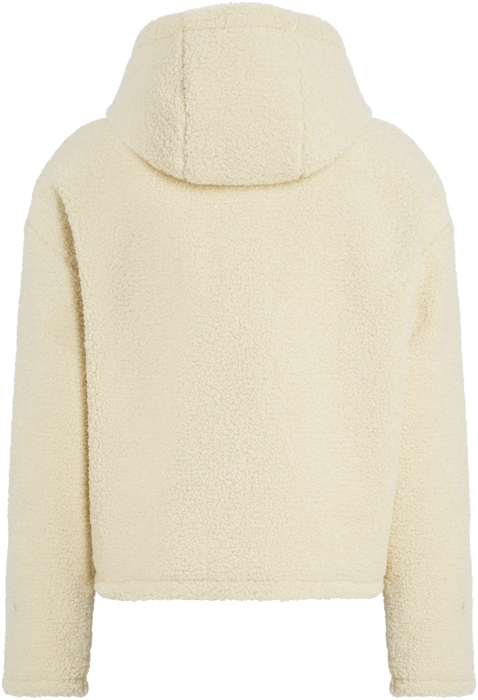 Calvin Klein Pluchen jack SHERPA JACKET met een logo-opschrift