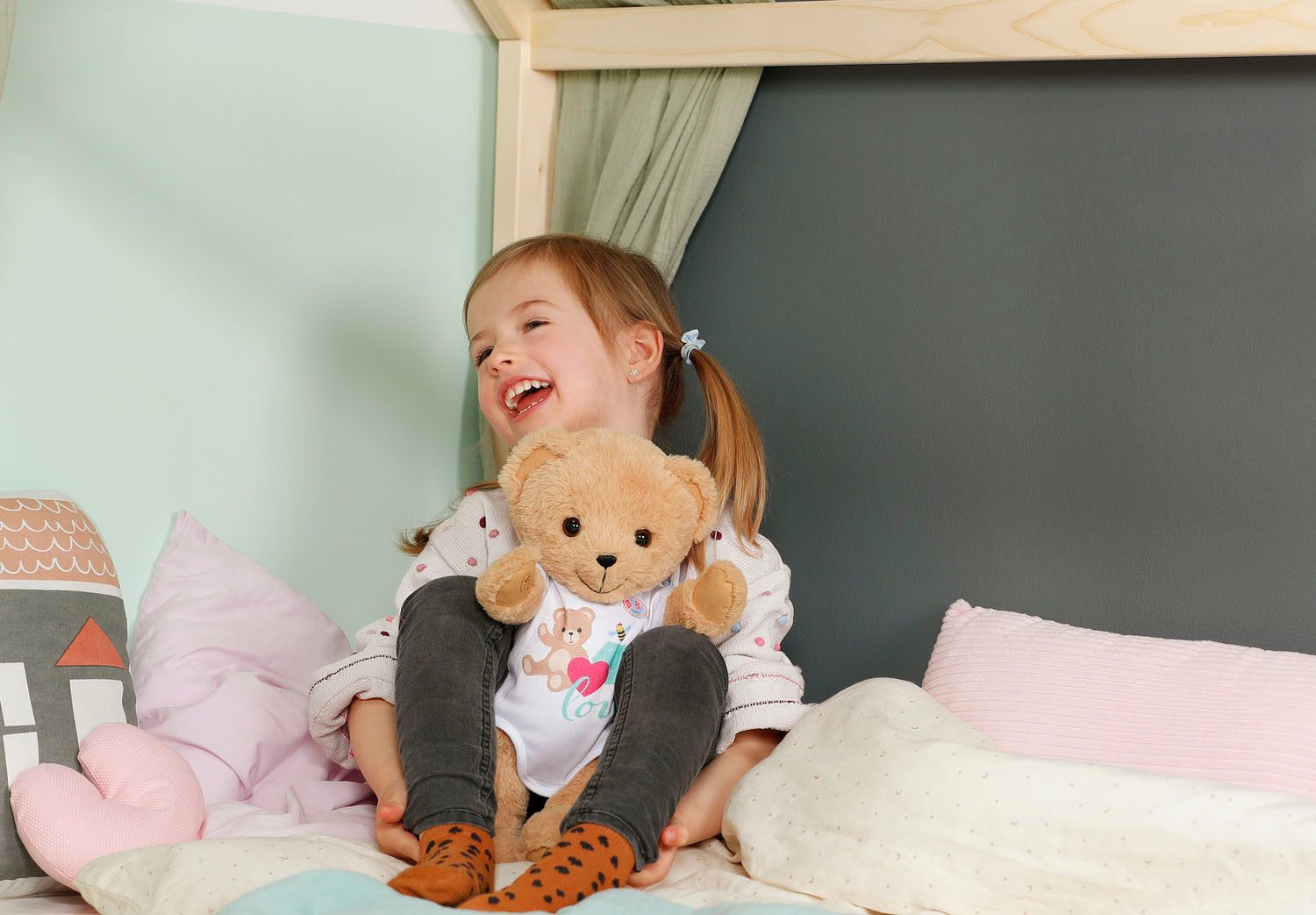 Baby Born Pluchen knuffel Zingende teddy, Duits