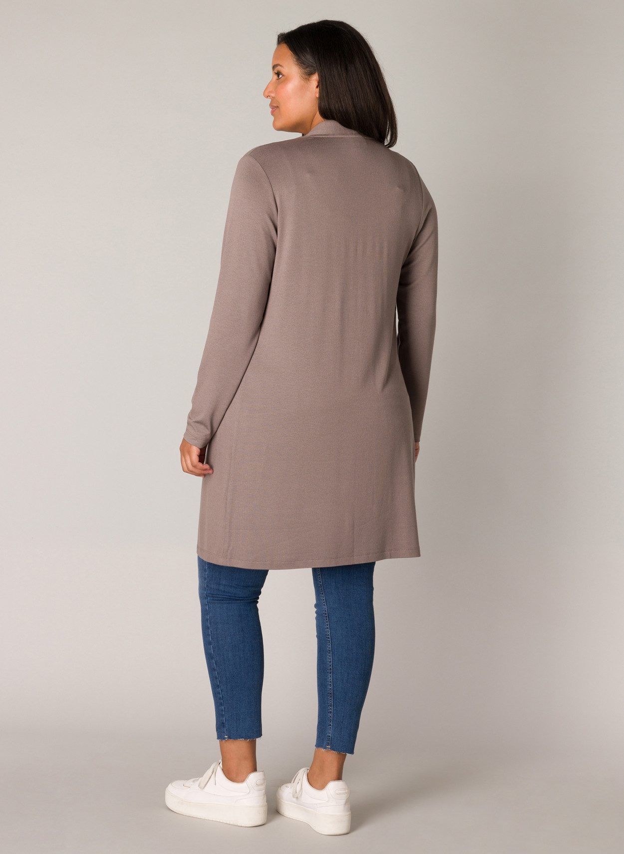Base Level Curvy Vest in gemêleerde look