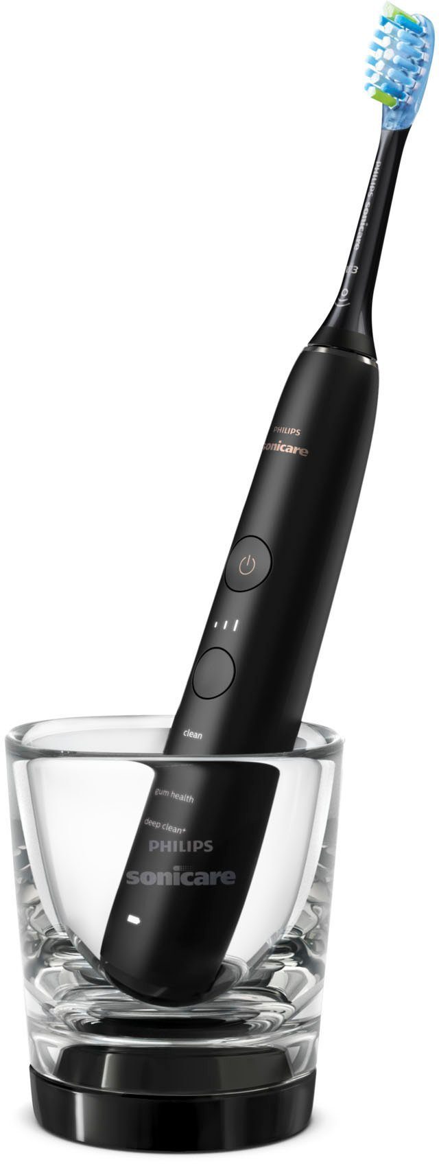 Philips Sonicare Elektrische tandenborstel HX9914 DiamondClean Premium ultrasone tandenborstel, set van 2 inclusief oplaadglas
