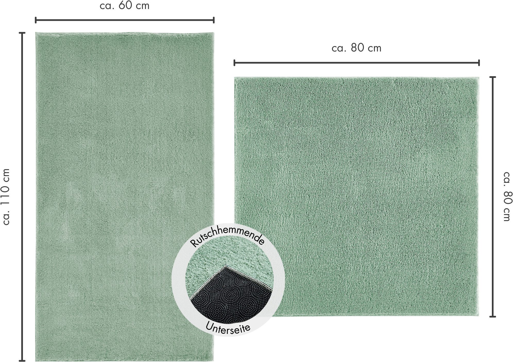 Andiamo Badmat Arezzo Effen kleuren, ook in rond en als 2-pack verkrijgbaar